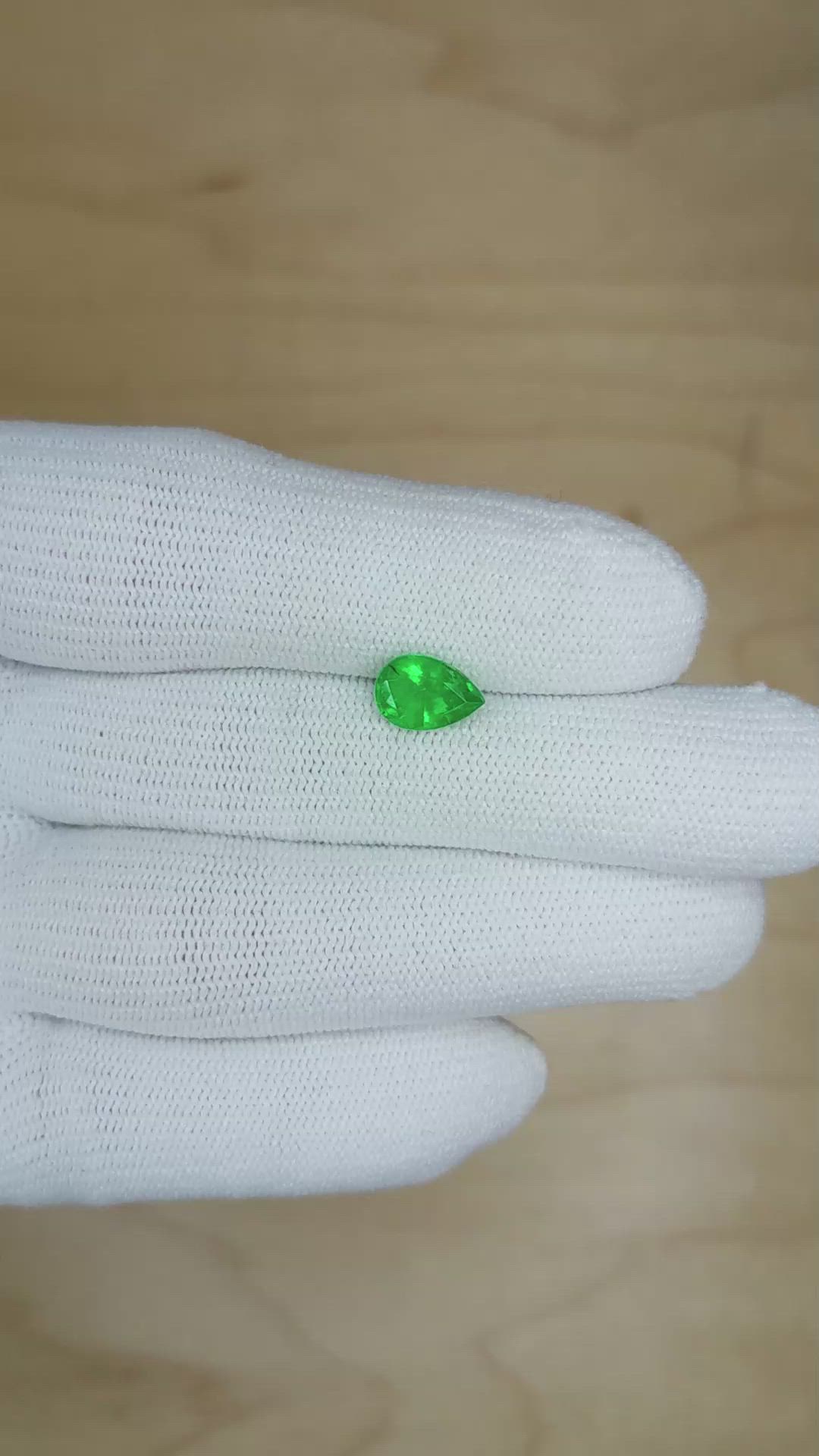 1.16 Ct. Emerald from Zambia Size Video
