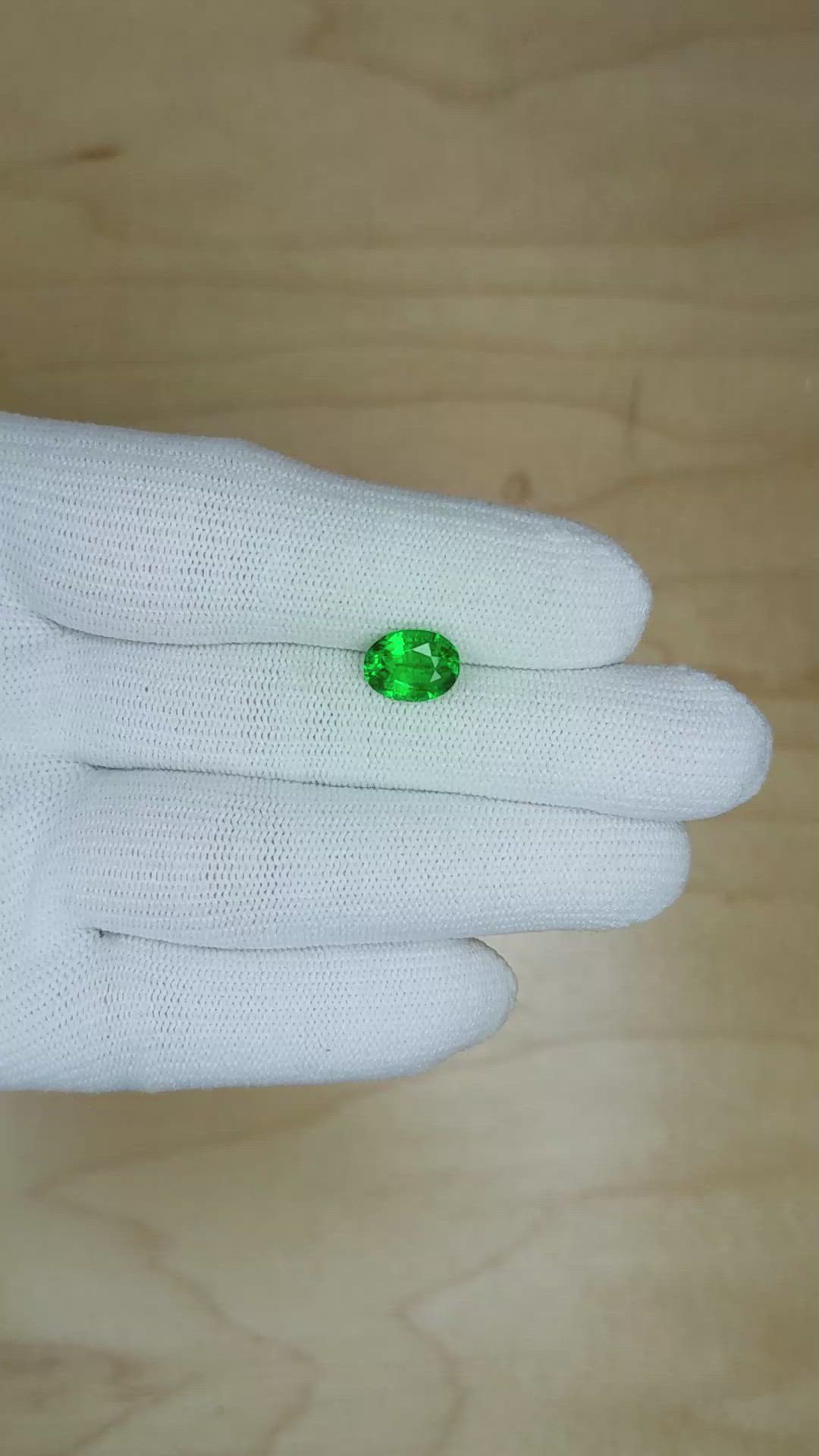 1.78 Ct. Emerald from Zambia Size Video