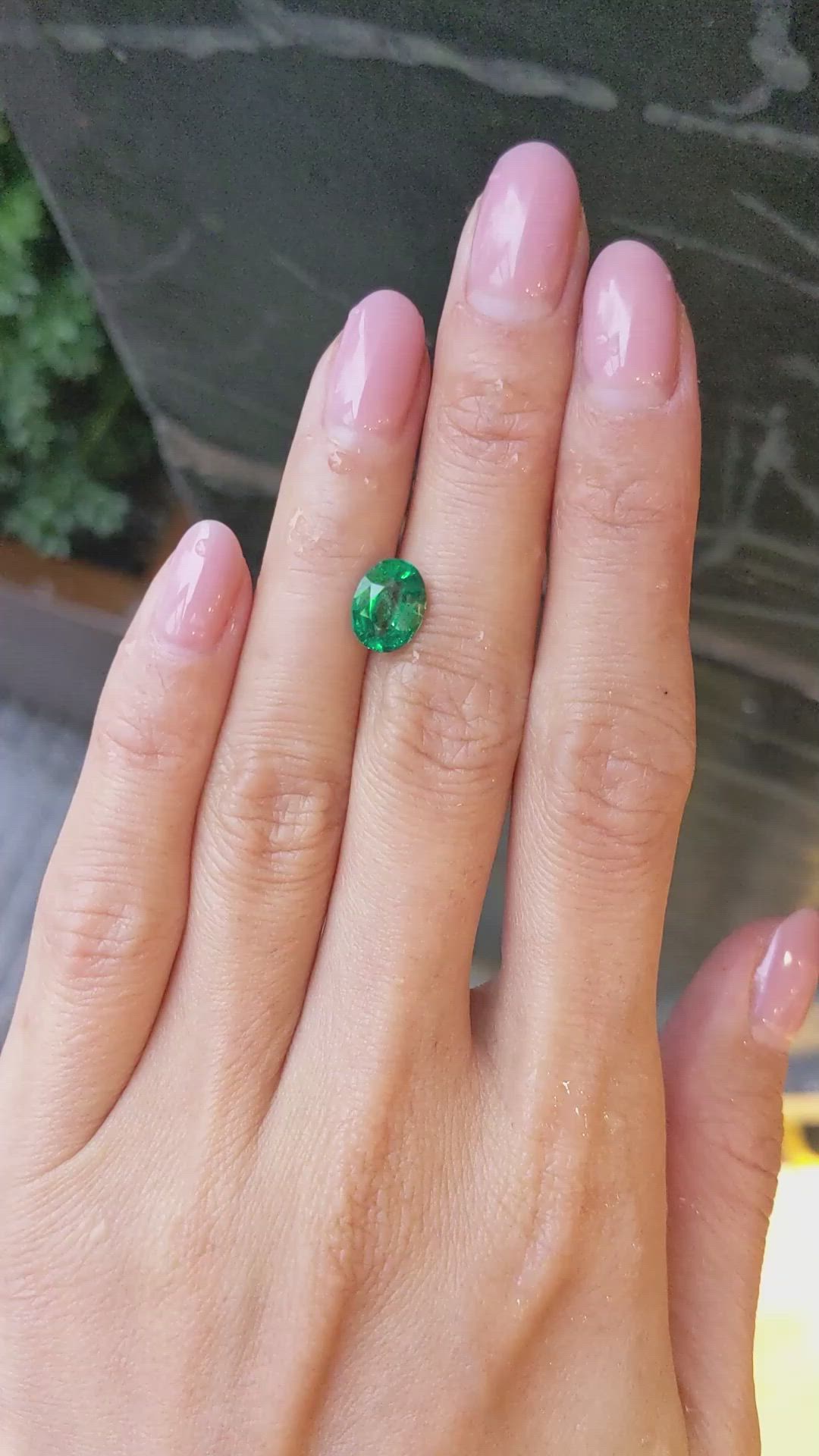 1.78 Ct. Emerald from Zambia Size Video