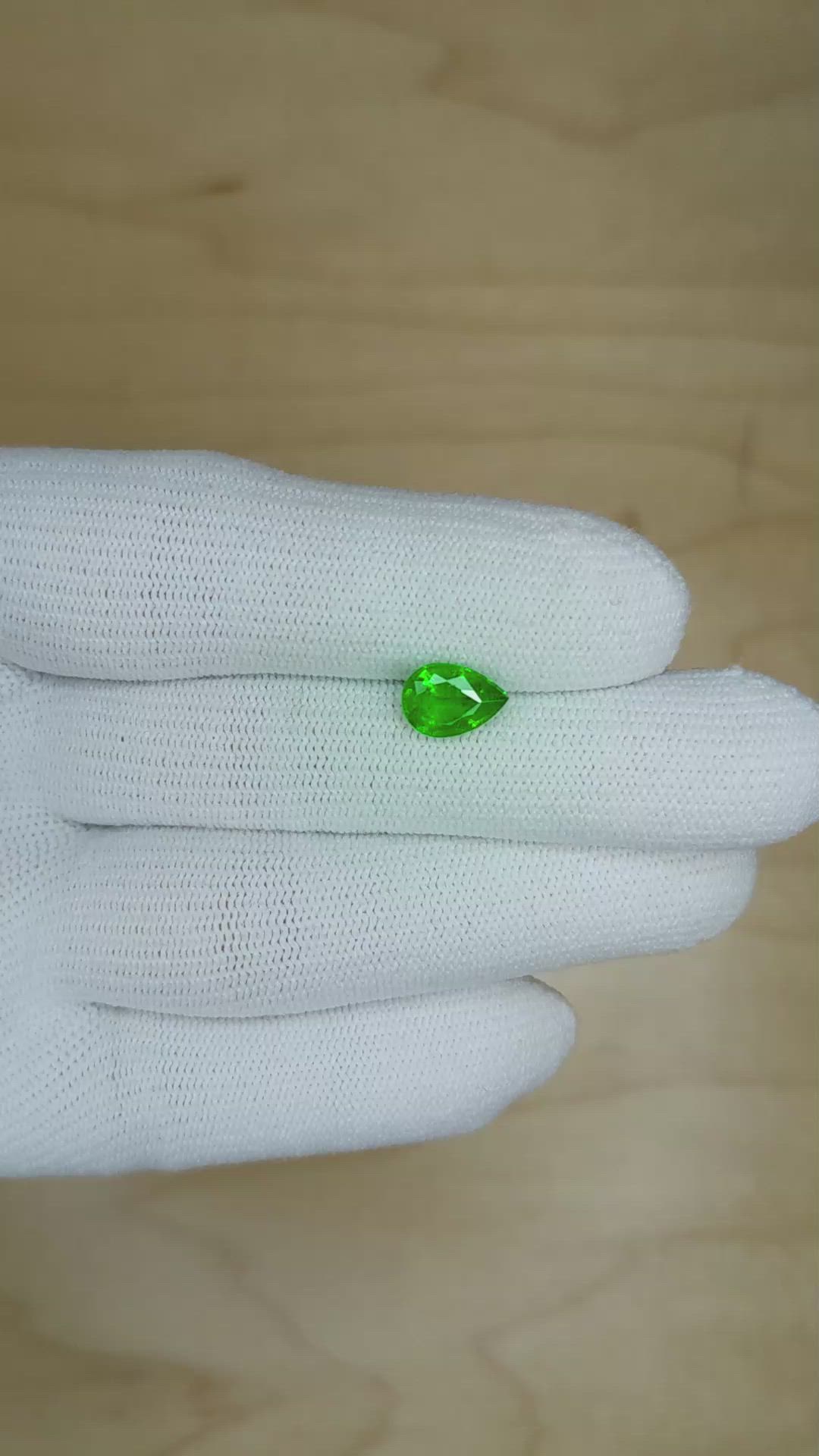 1.21 Ct. Emerald from Zambia Size Video
