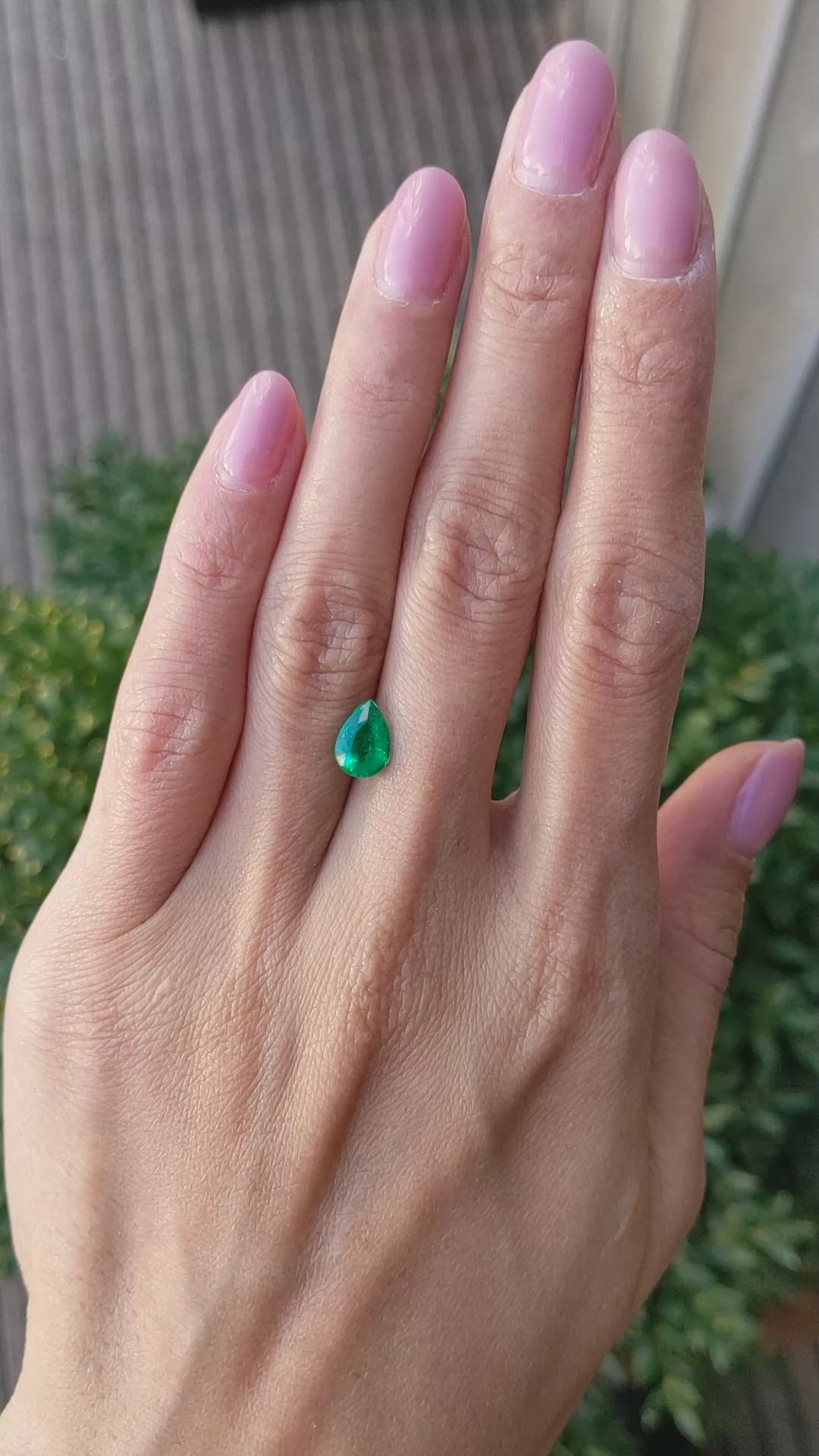 1.21 Ct. Emerald from Zambia Size Video