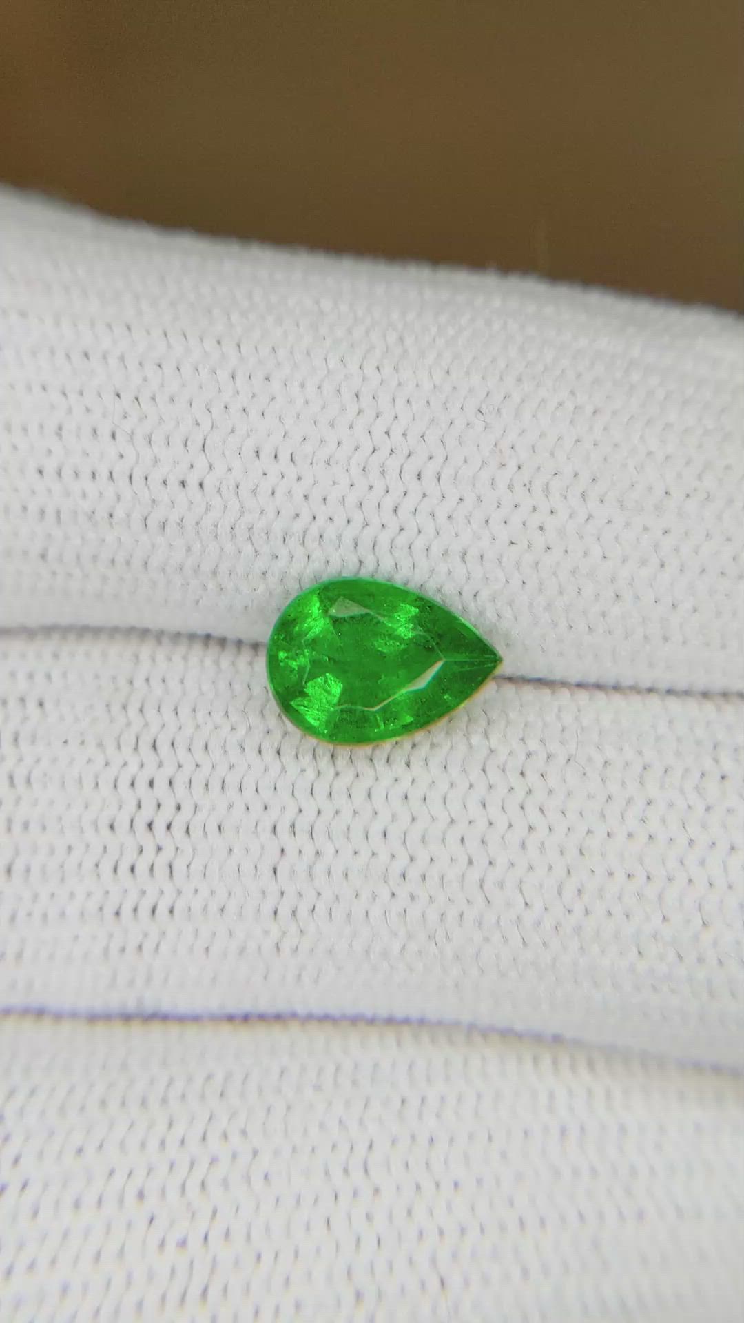 1.21 Ct. Emerald from Zambia Size Video