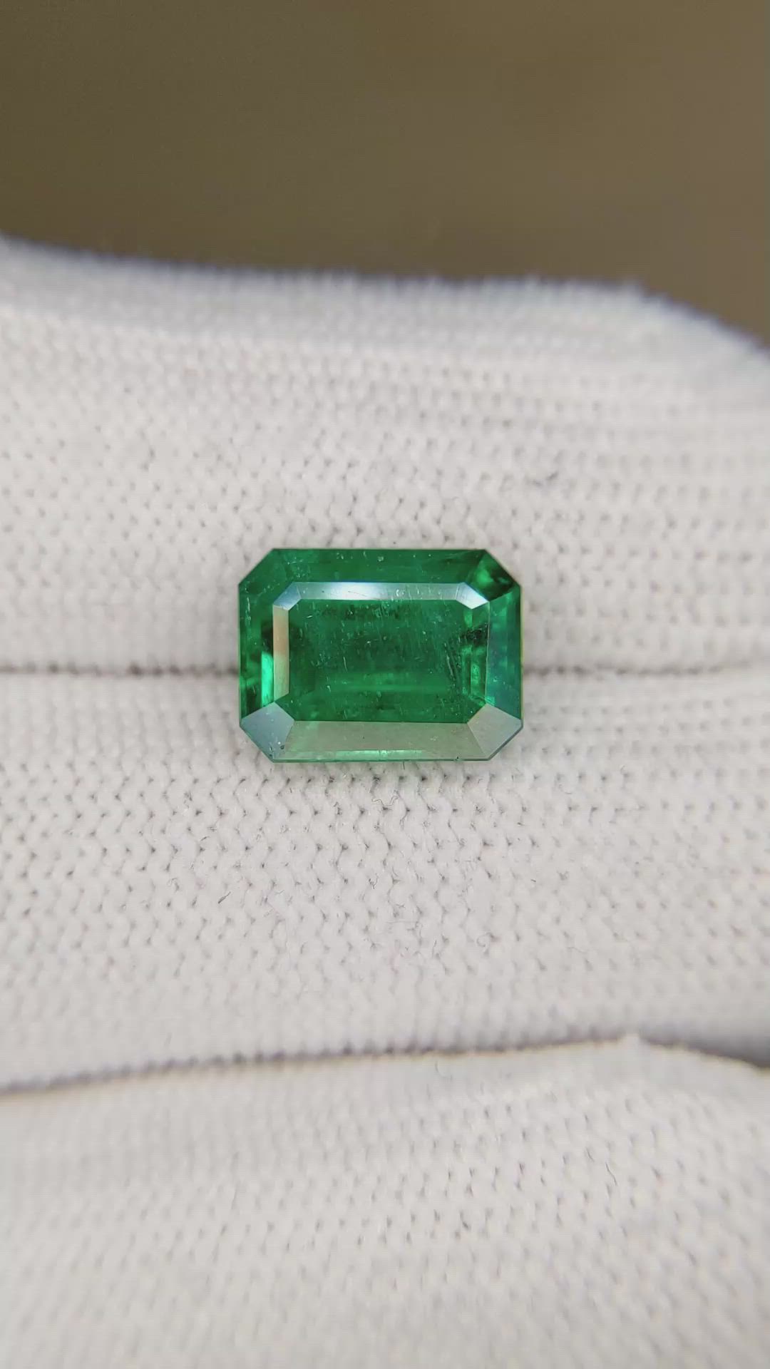 3.60 Ct. Emerald from Zambia Size Video