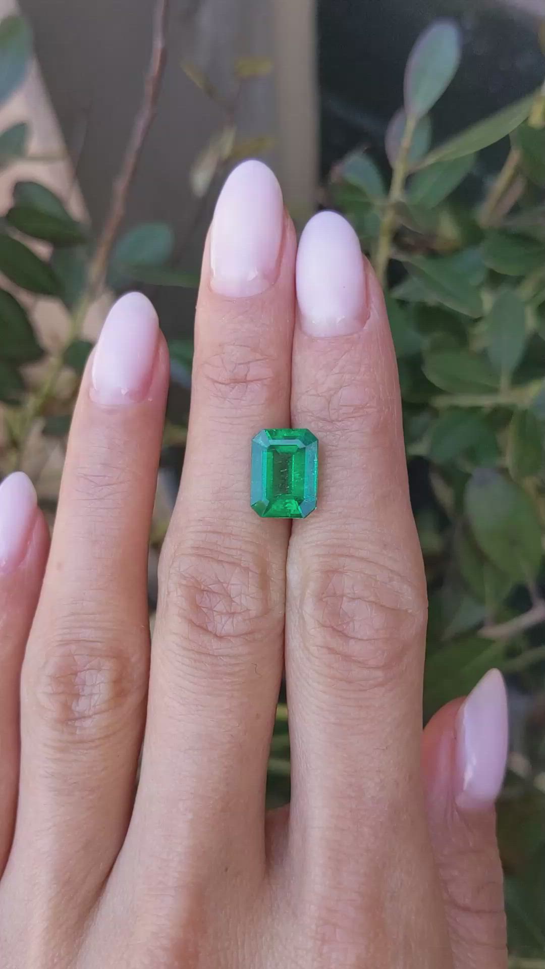 3.60 Ct. Emerald from Zambia Size Video