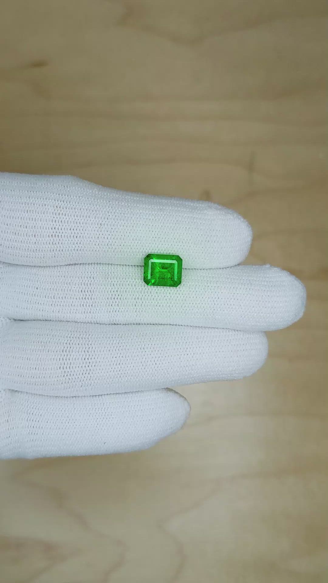 1.79 Ct. Emerald from Colombia Size Video