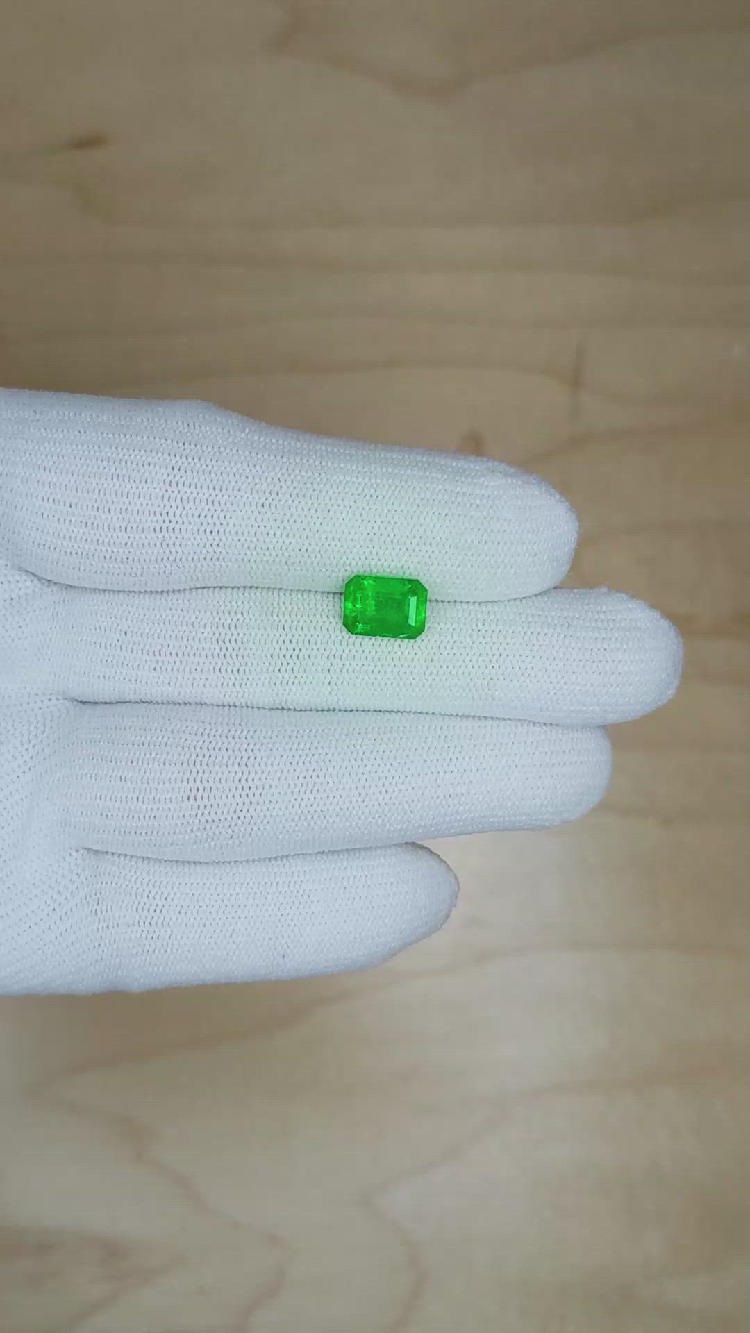 1.75 Ct. Emerald from Colombia Size Video