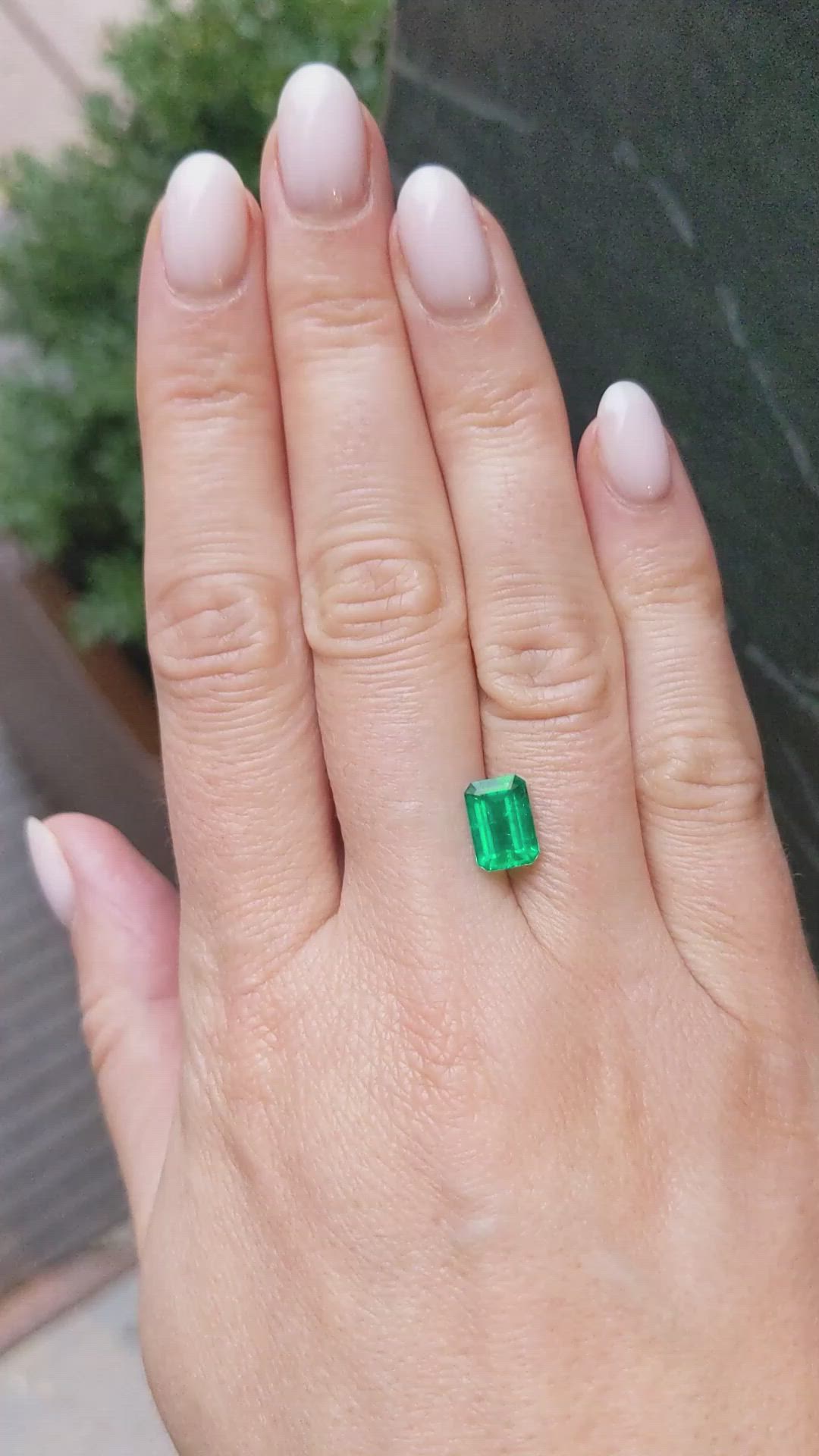 1.62 Ct. Emerald from Colombia Size Video