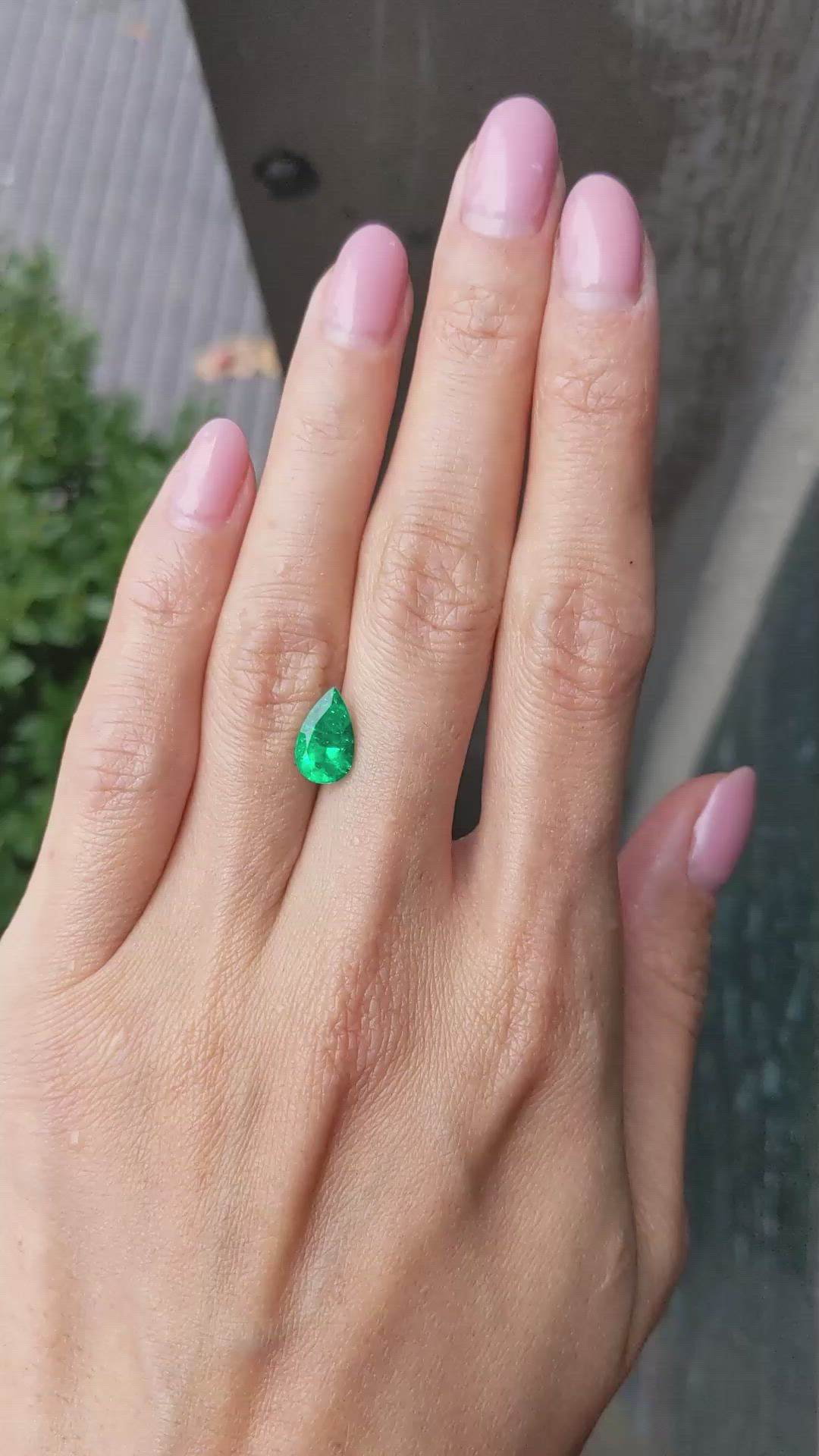 1.65 Ct. Emerald from Colombia Size Video