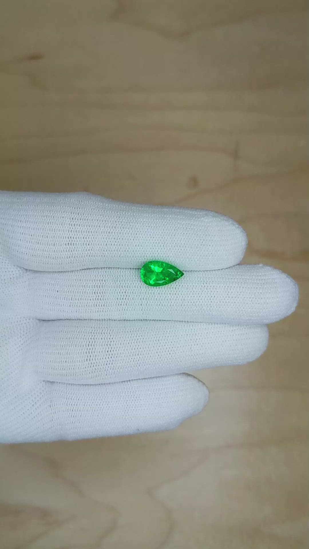 1.65 Ct. Emerald from Colombia Size Video