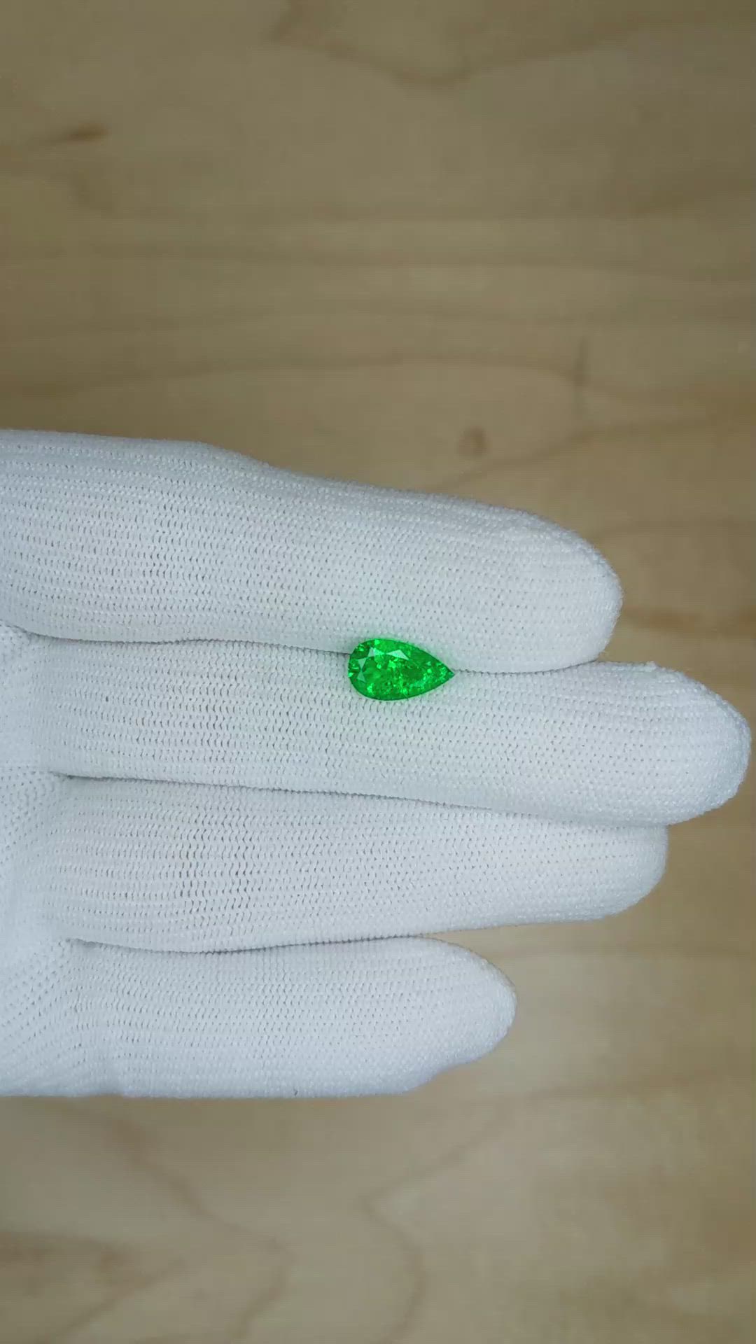 1.09 Ct. Emerald from Colombia Size Video