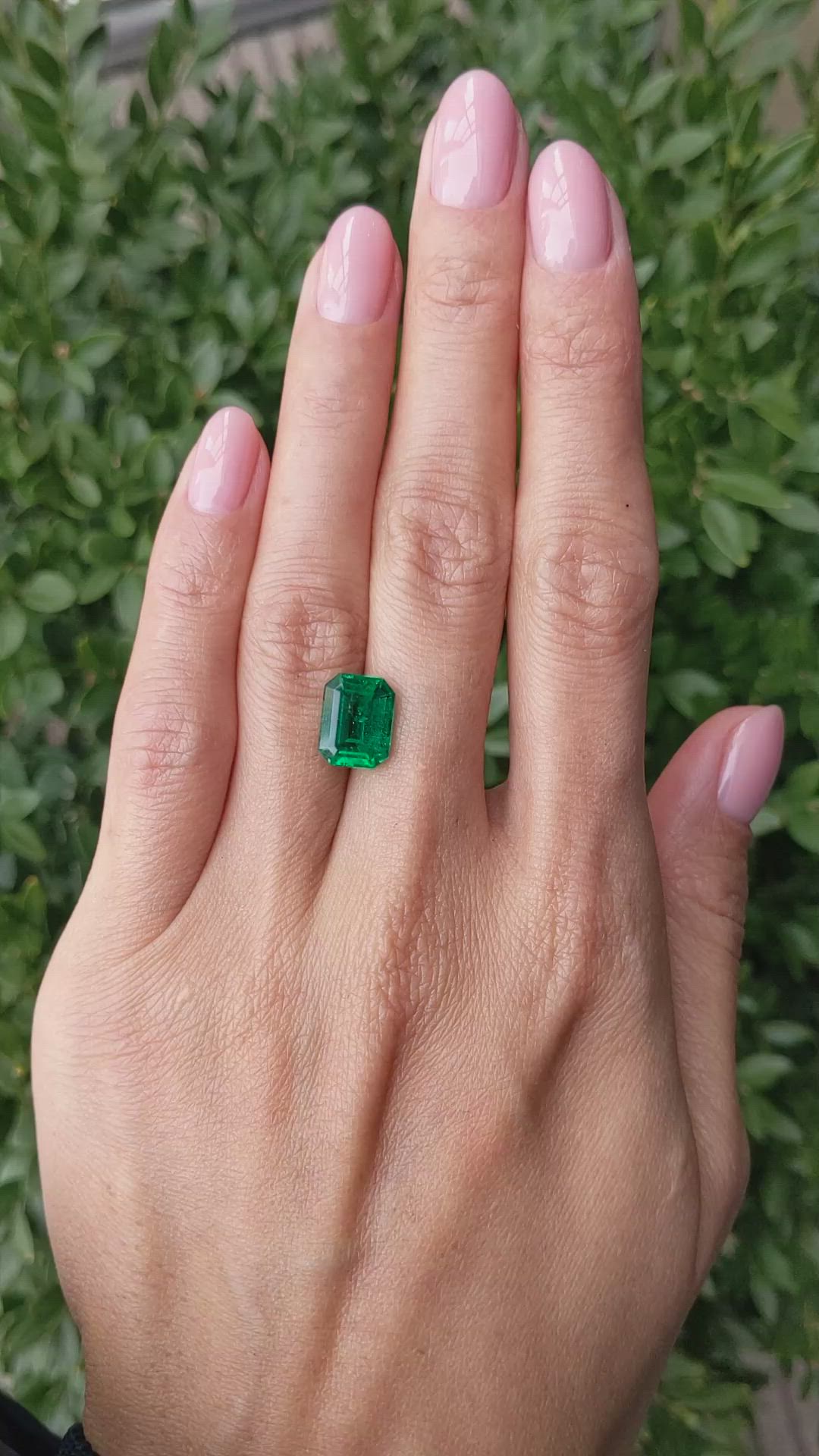 3.29 Ct. Emerald from Colombia Size Video