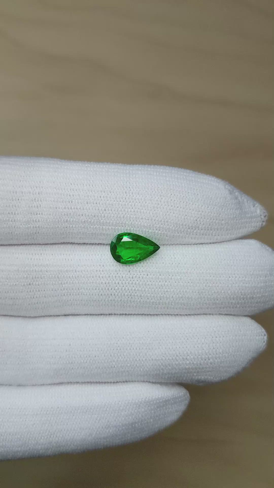 1.70 Ct. Emerald from Zambia Size Video