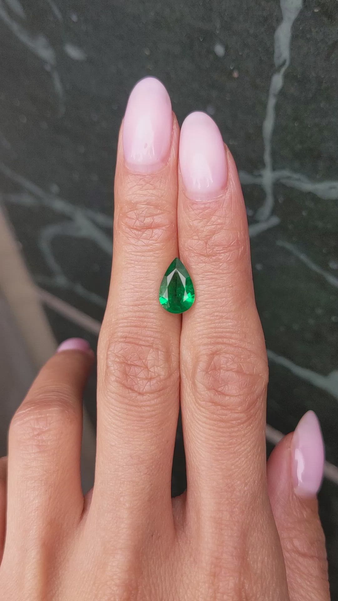 1.70 Ct. Emerald from Zambia Size Video