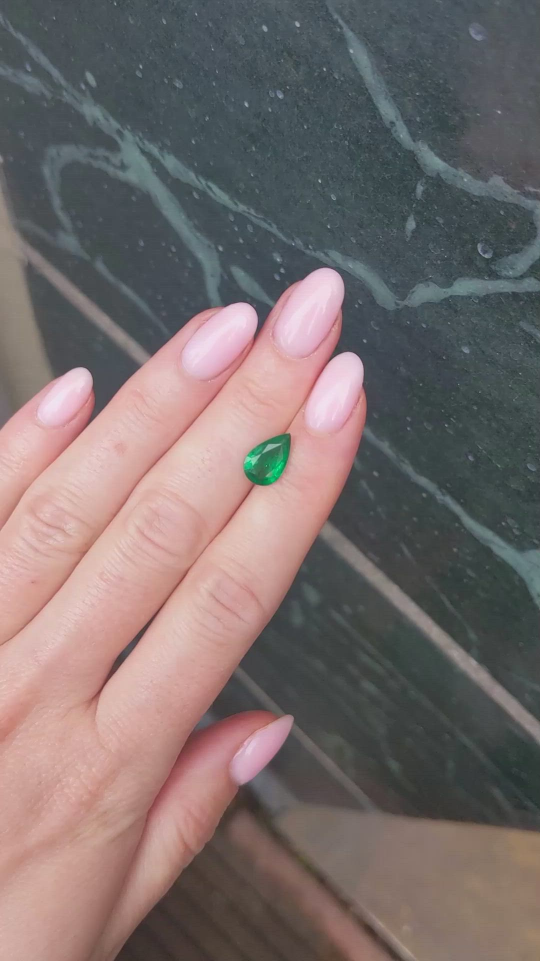 1.70 Ct. Emerald from Zambia Size Video