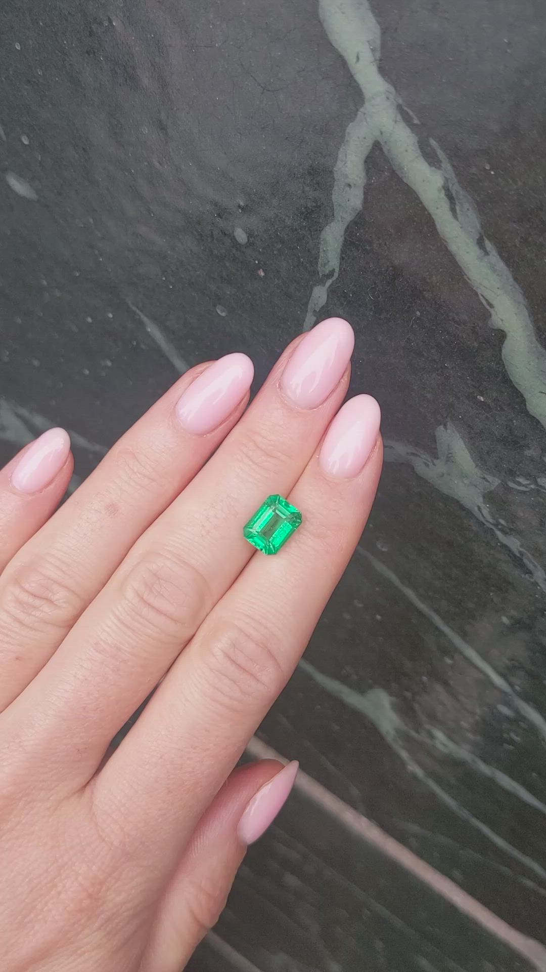 2.62 Ct. Emerald from Zambia Size Video