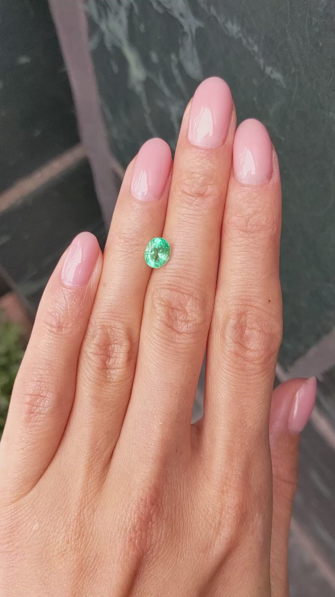 1.03 Ct. Emerald from Colombia Size Video