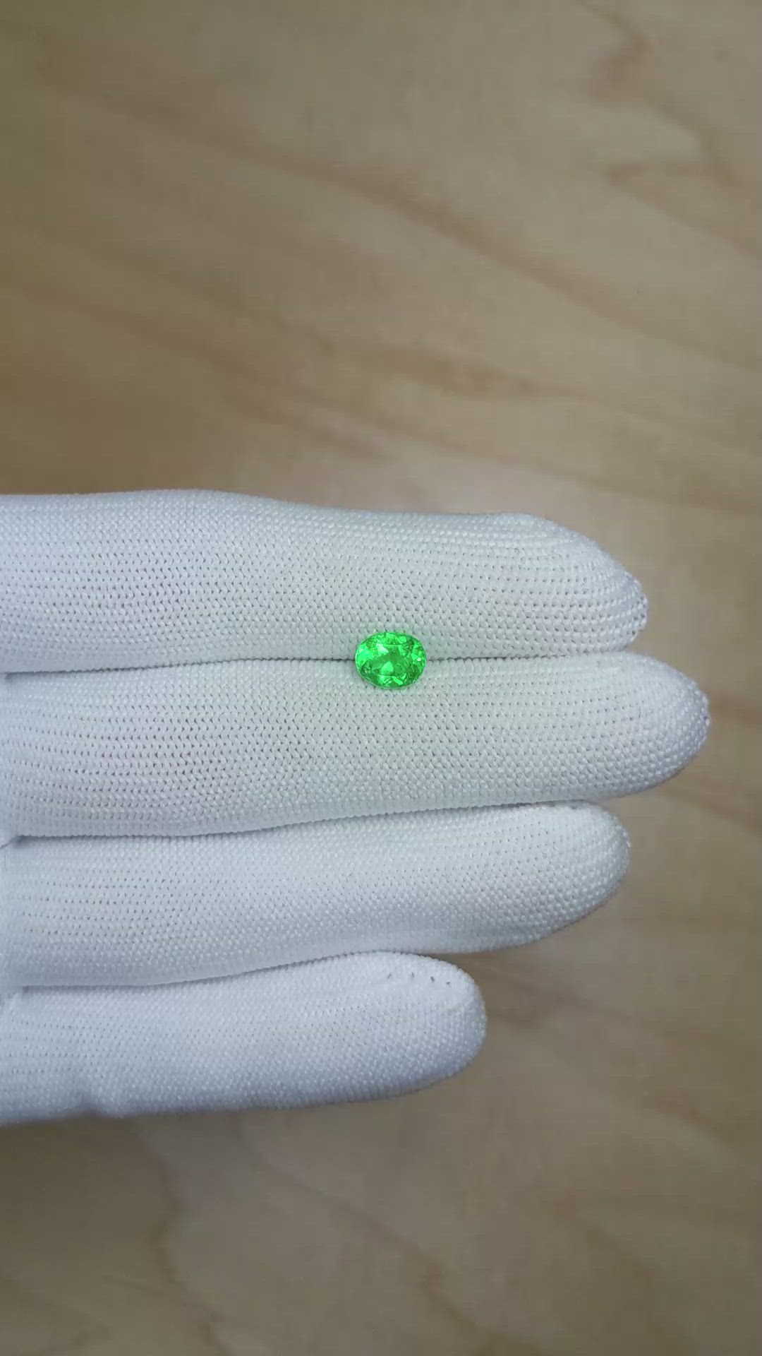 1.03 Ct. Emerald from Colombia Size Video