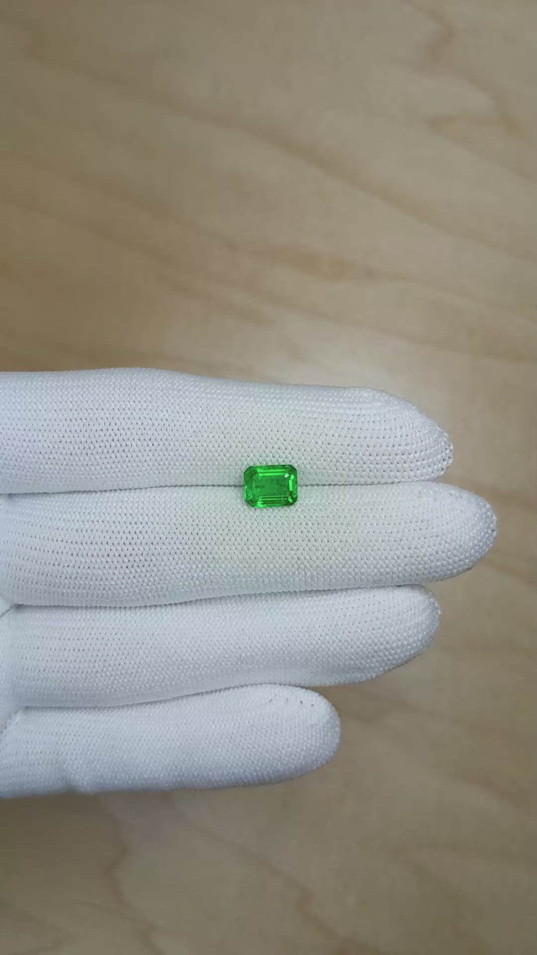 1.59 Ct. Emerald from Zambia Size Video