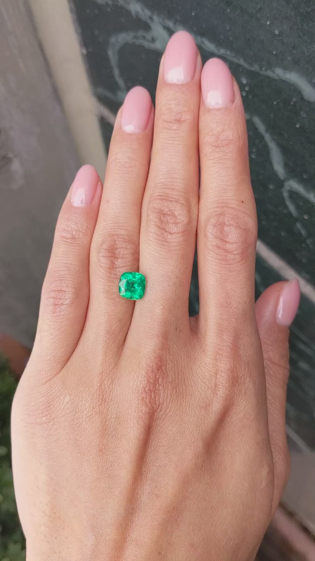 1.95 Ct. Emerald from Zambia Size Video