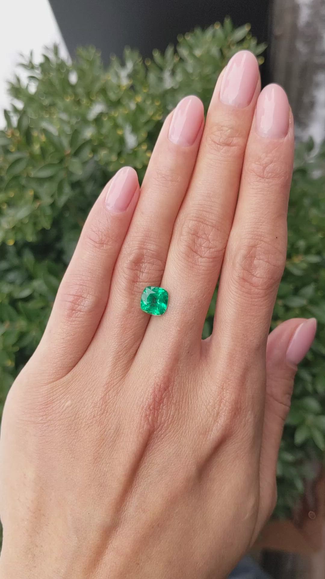 1.95 Ct. Emerald from Zambia Size Video