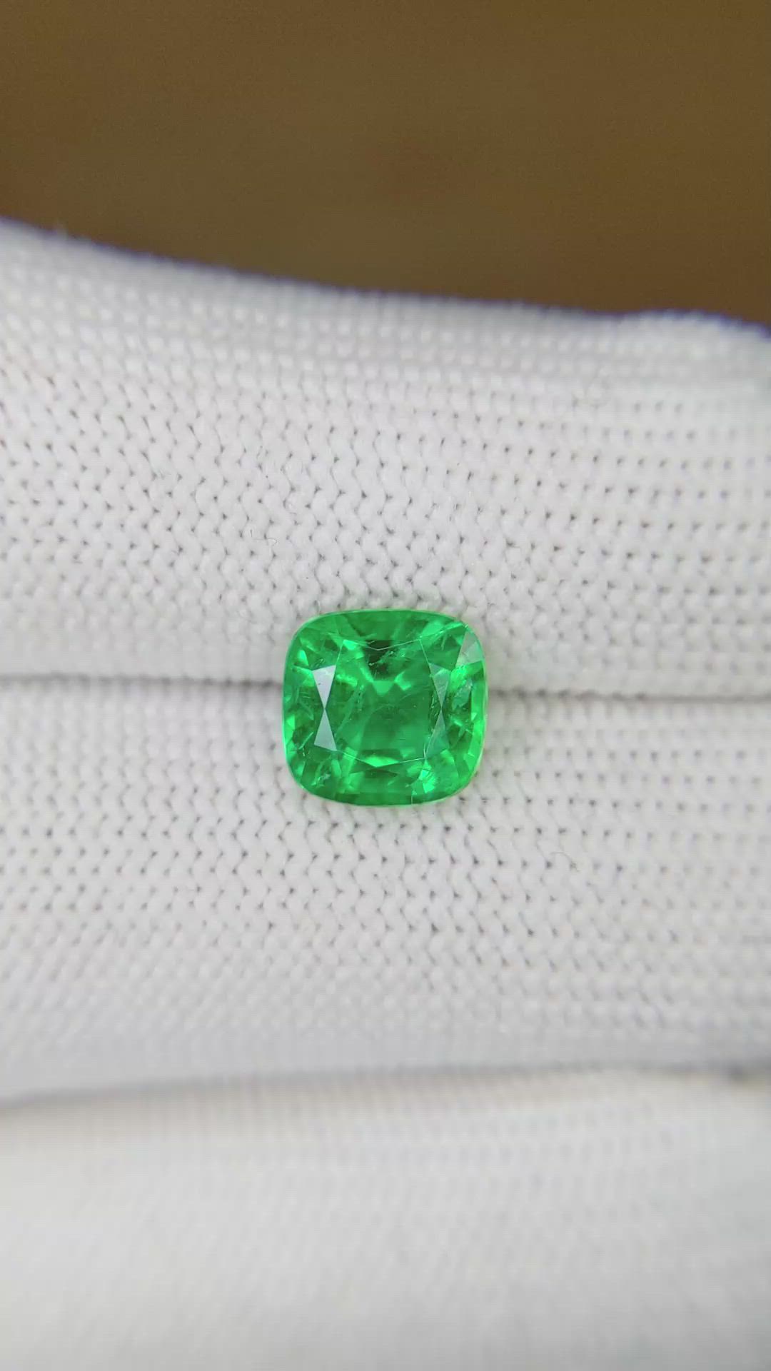 1.95 Ct. Emerald from Zambia Size Video
