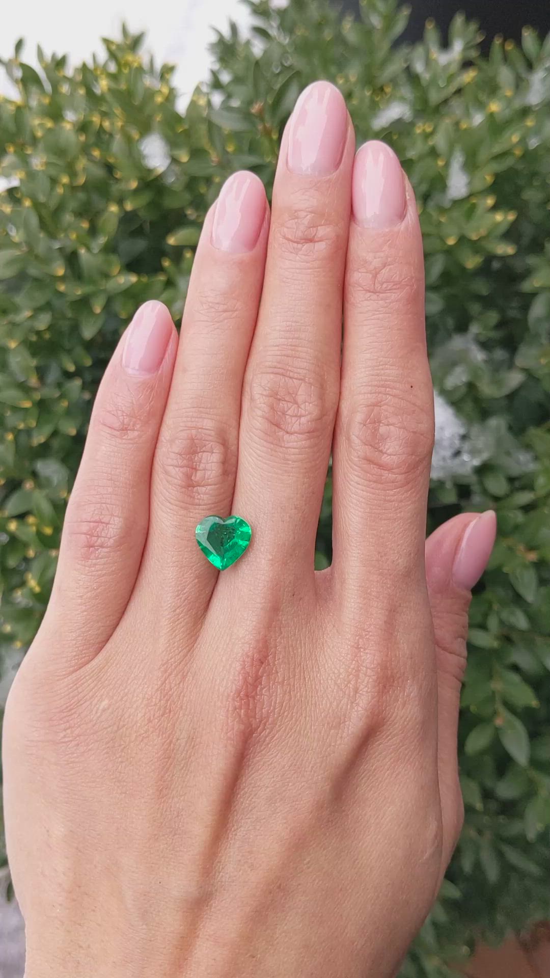 2.34 Ct. Emerald from Zambia Size Video