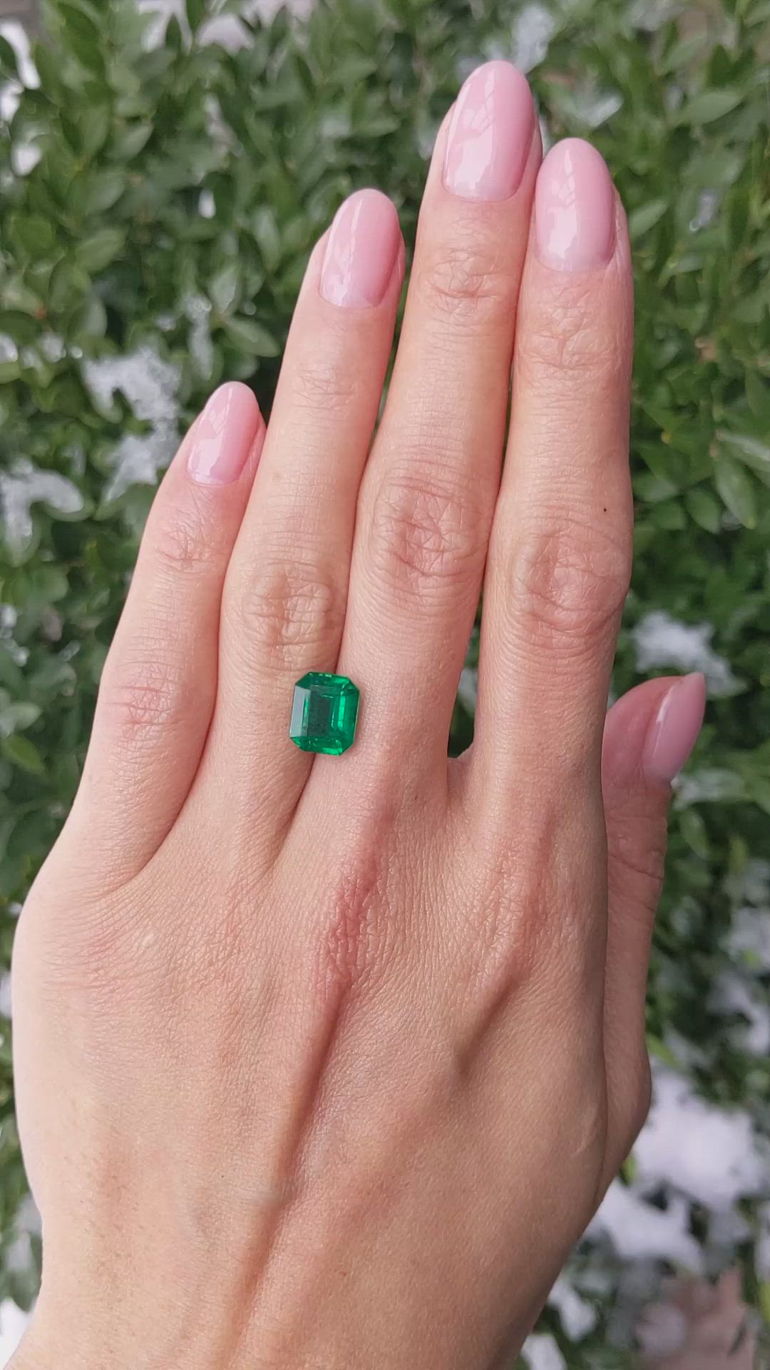 3.08 Ct. Emerald from Zambia Size Video