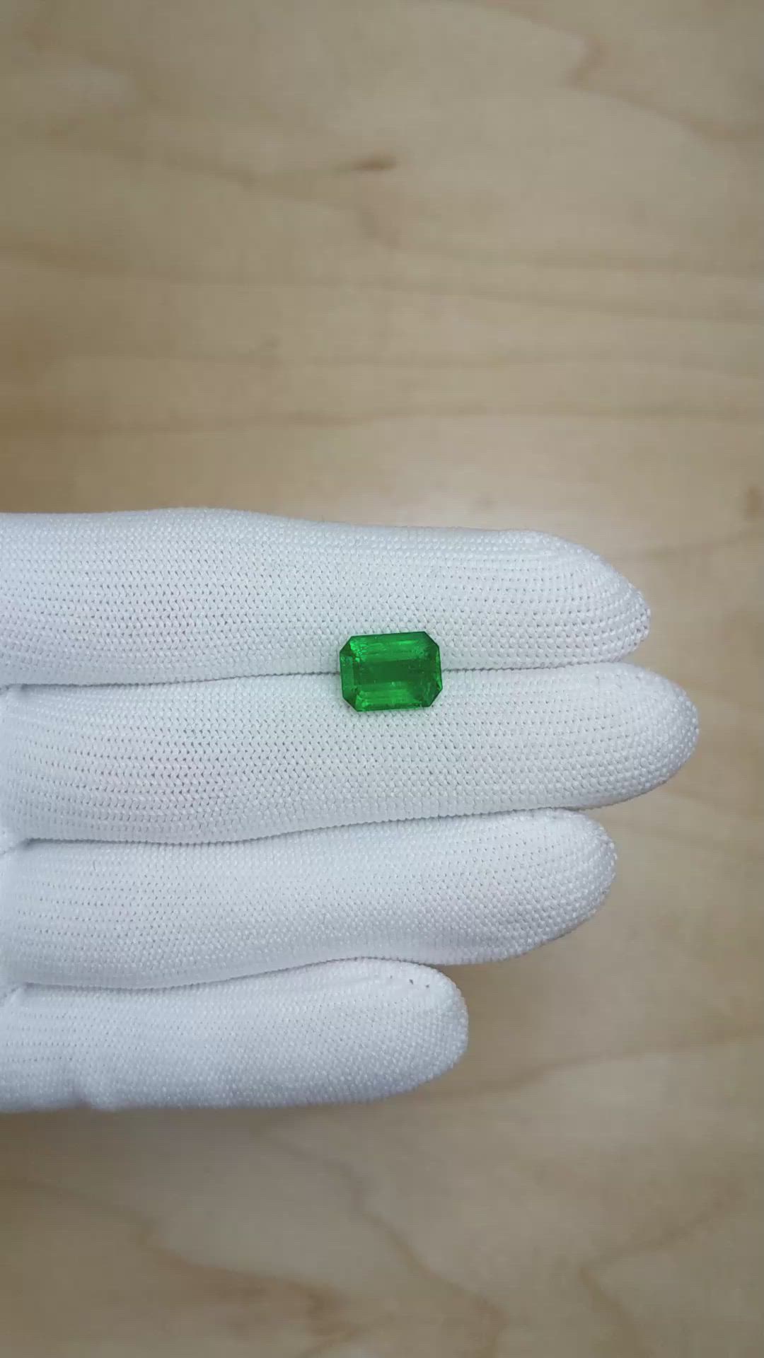 3.53 Ct. Emerald from Zambia Size Video