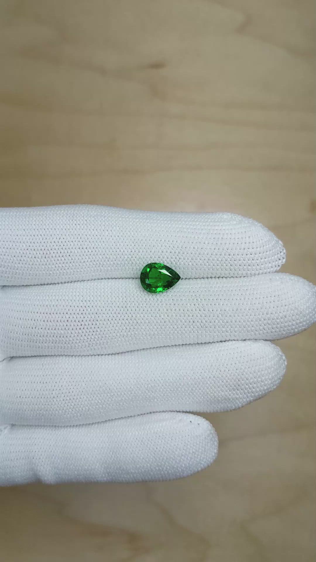1.62 Ct. Emerald from Zambia Size Video