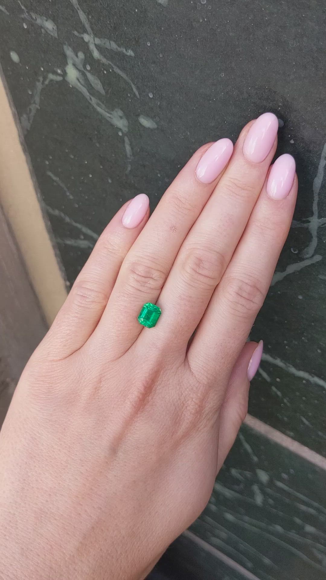 2.40 Ct. Emerald from Colombia Size Video