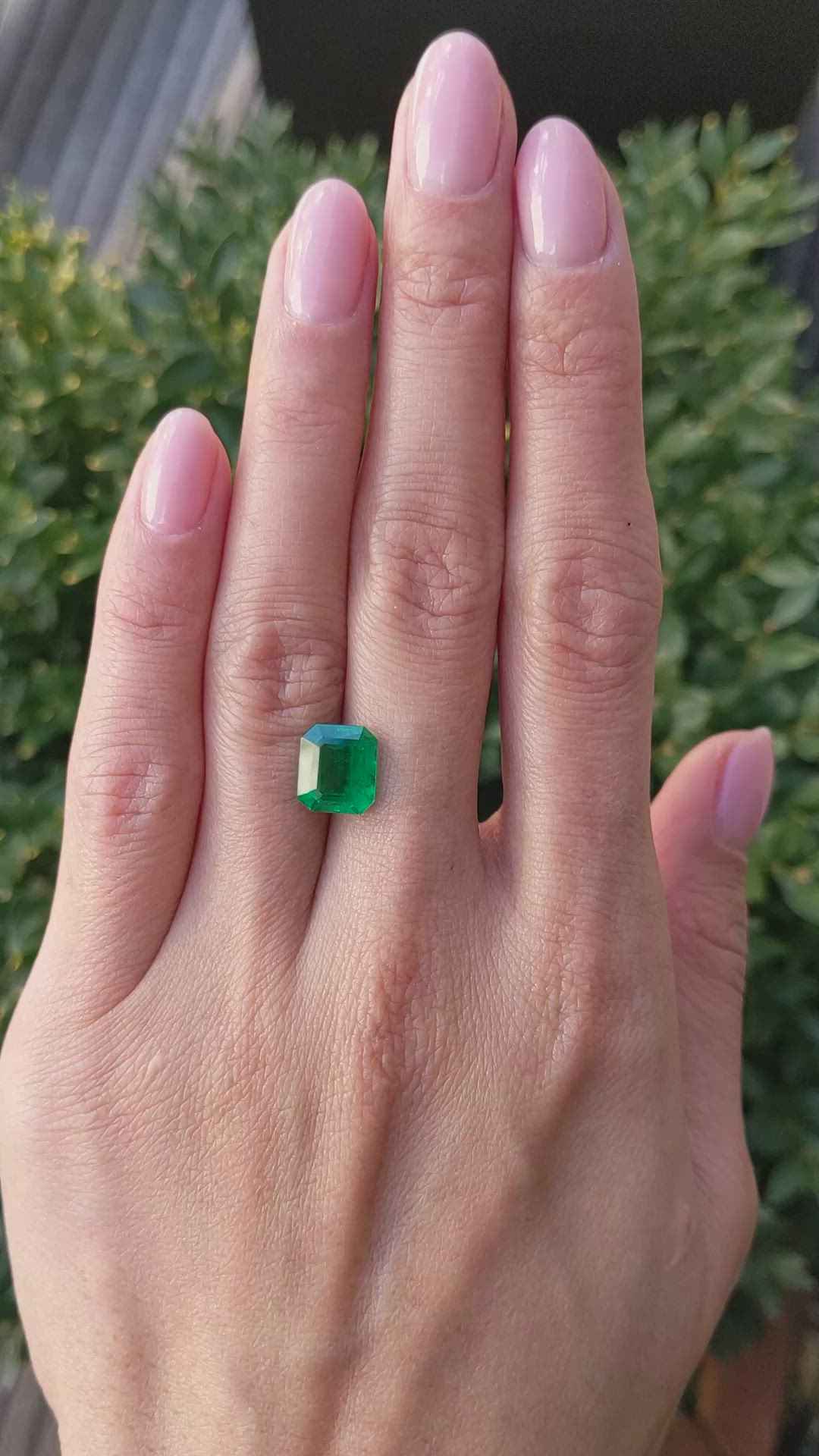 3.29 Ct. Emerald from Colombia Size Video