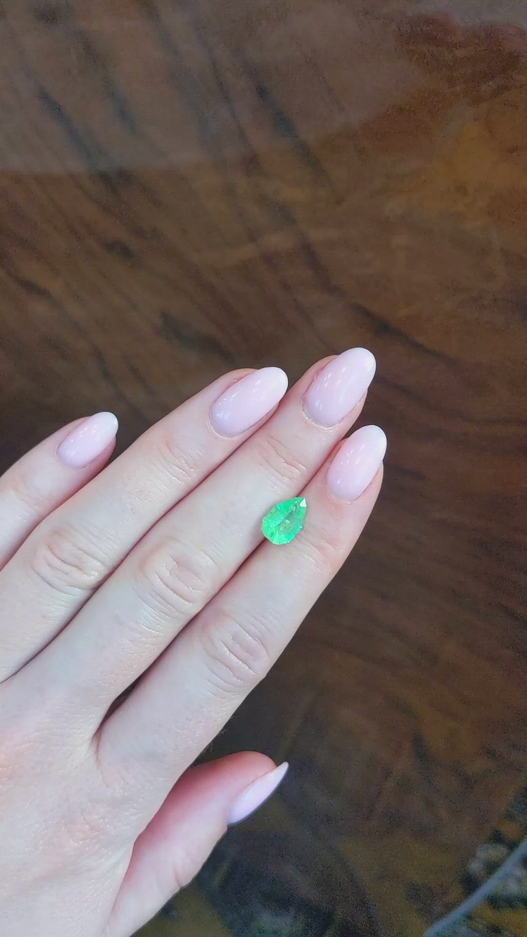 1.58 Ct. Emerald from Colombia Size Video