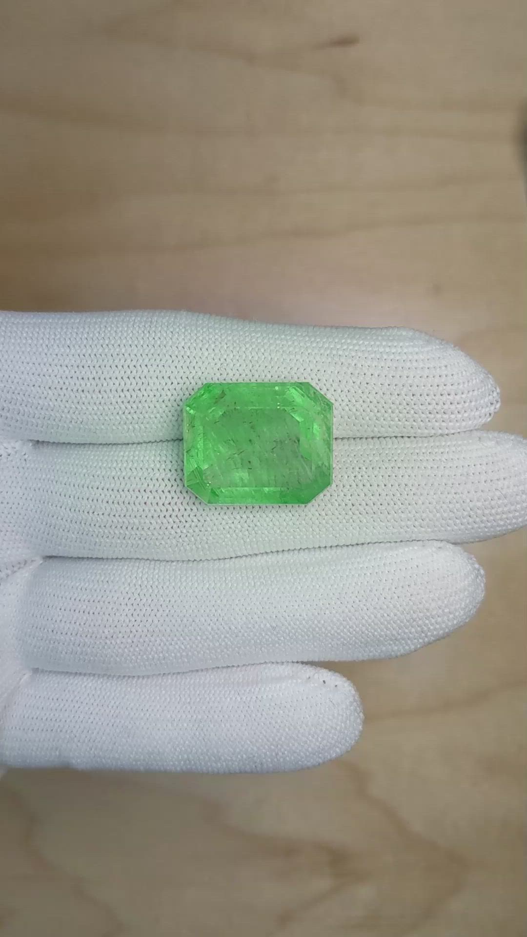 25.38 Ct. Emerald from Russia Size Video
