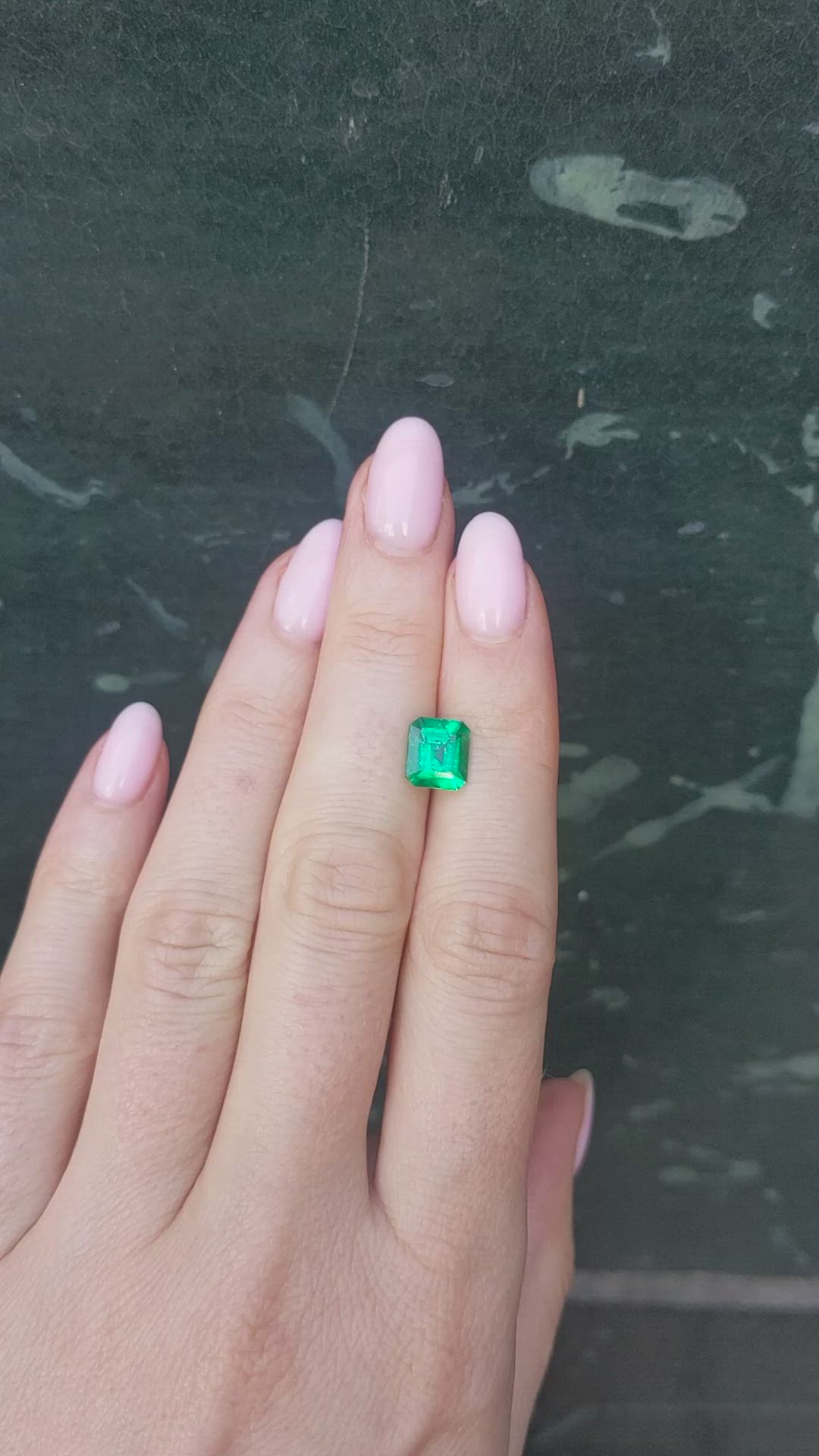 1.77 Ct. Emerald from Colombia Size Video