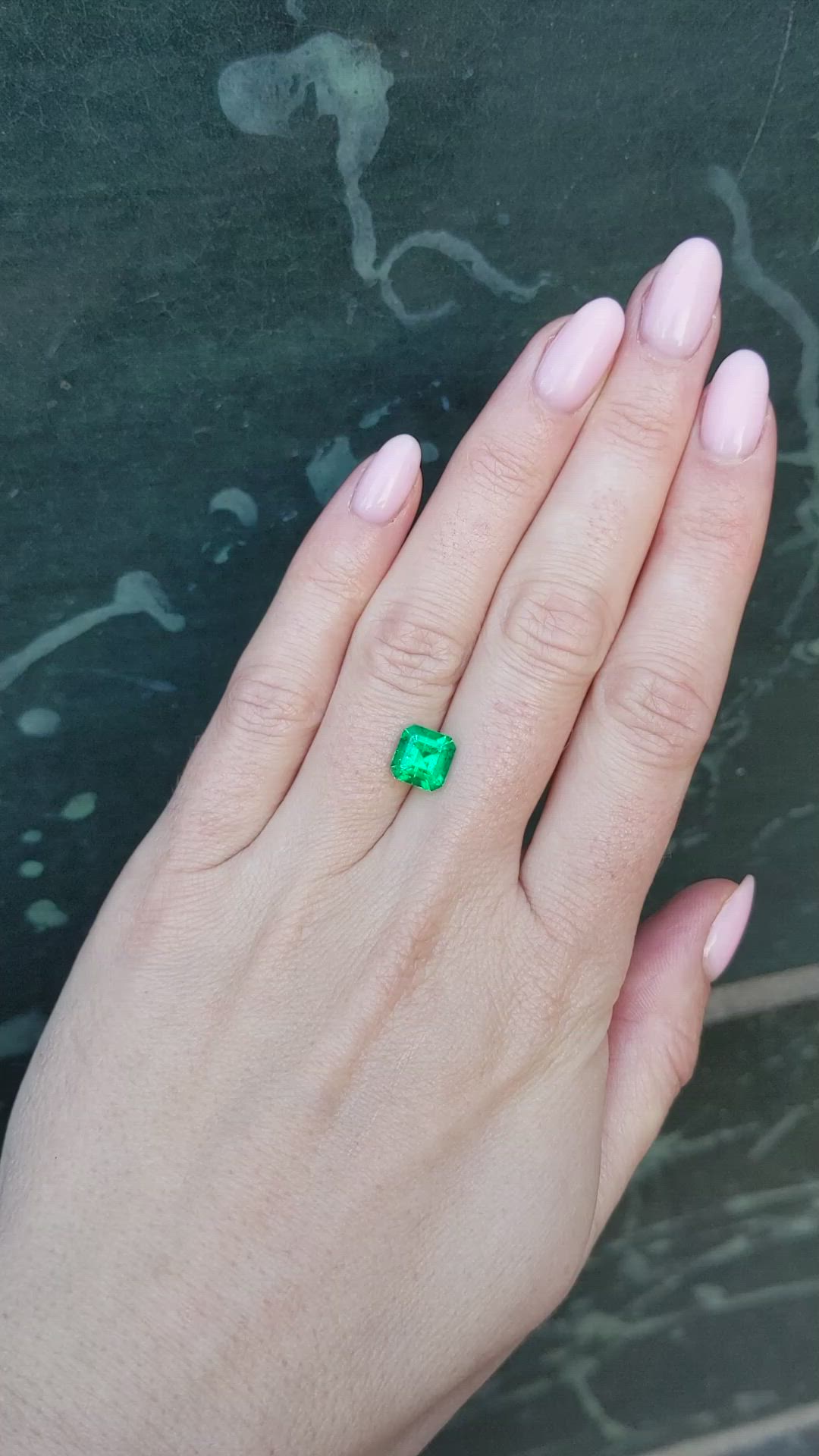 1.89 Ct. Emerald from Colombia Size Video