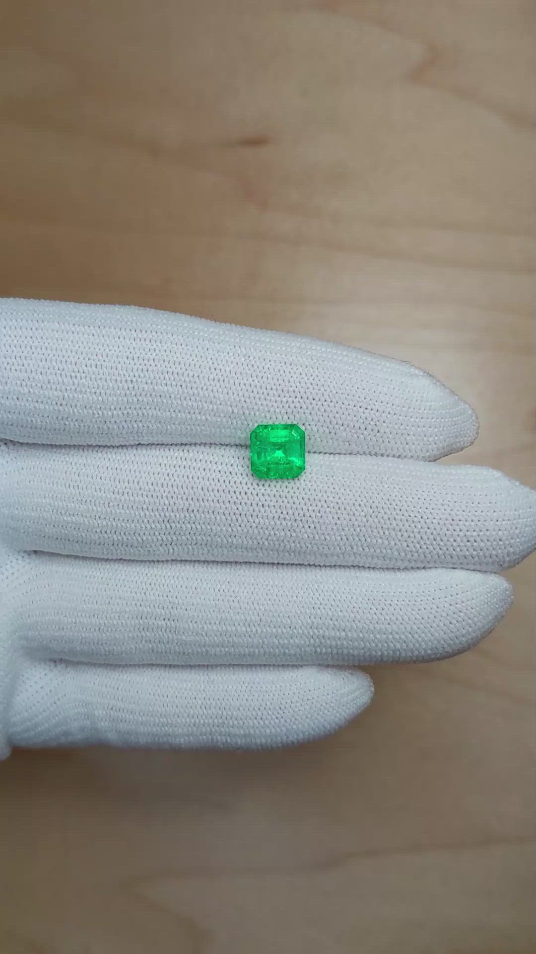 1.78 Ct. Emerald from Colombia Size Video