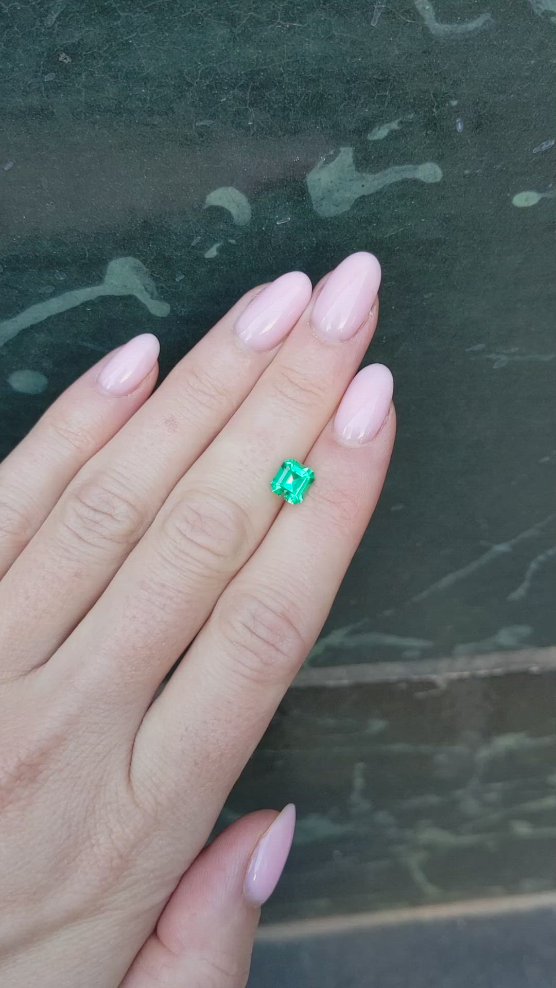 1.10 Ct. Emerald from Colombia Size Video