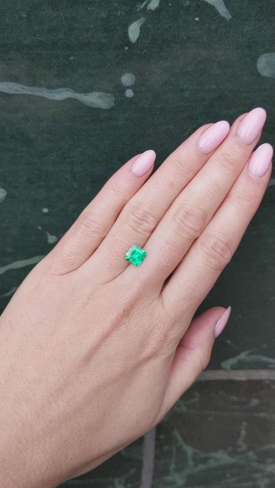 1.67 Ct. Emerald from Colombia Size Video