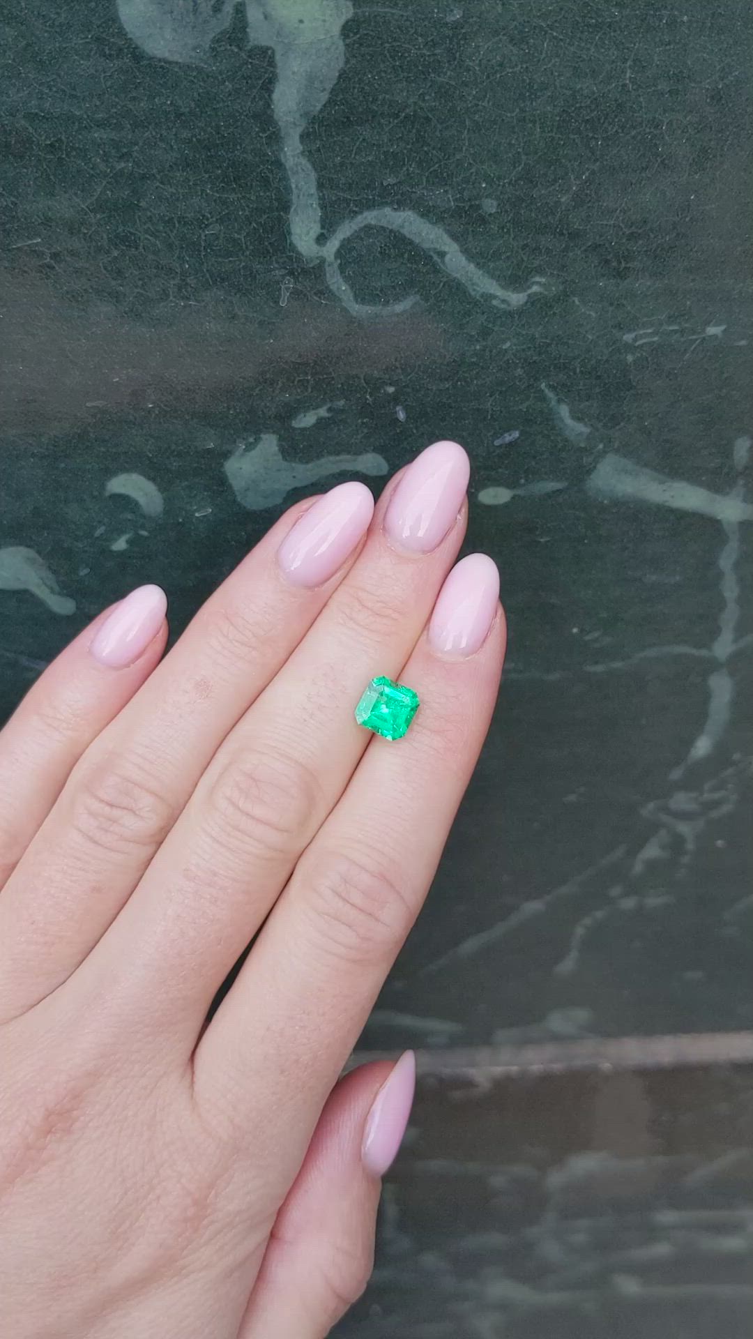 1.67 Ct. Emerald from Colombia Size Video
