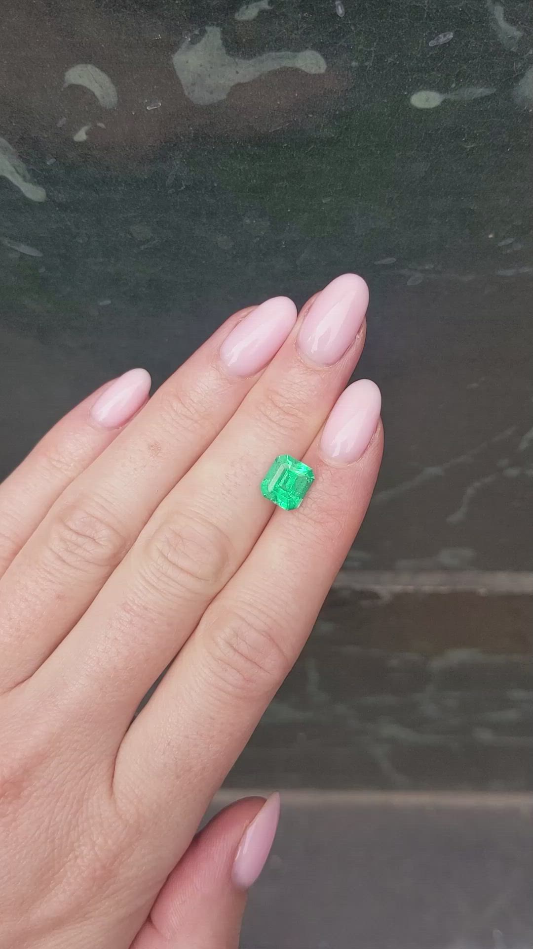 1.93 Ct. Emerald from Colombia Size Video