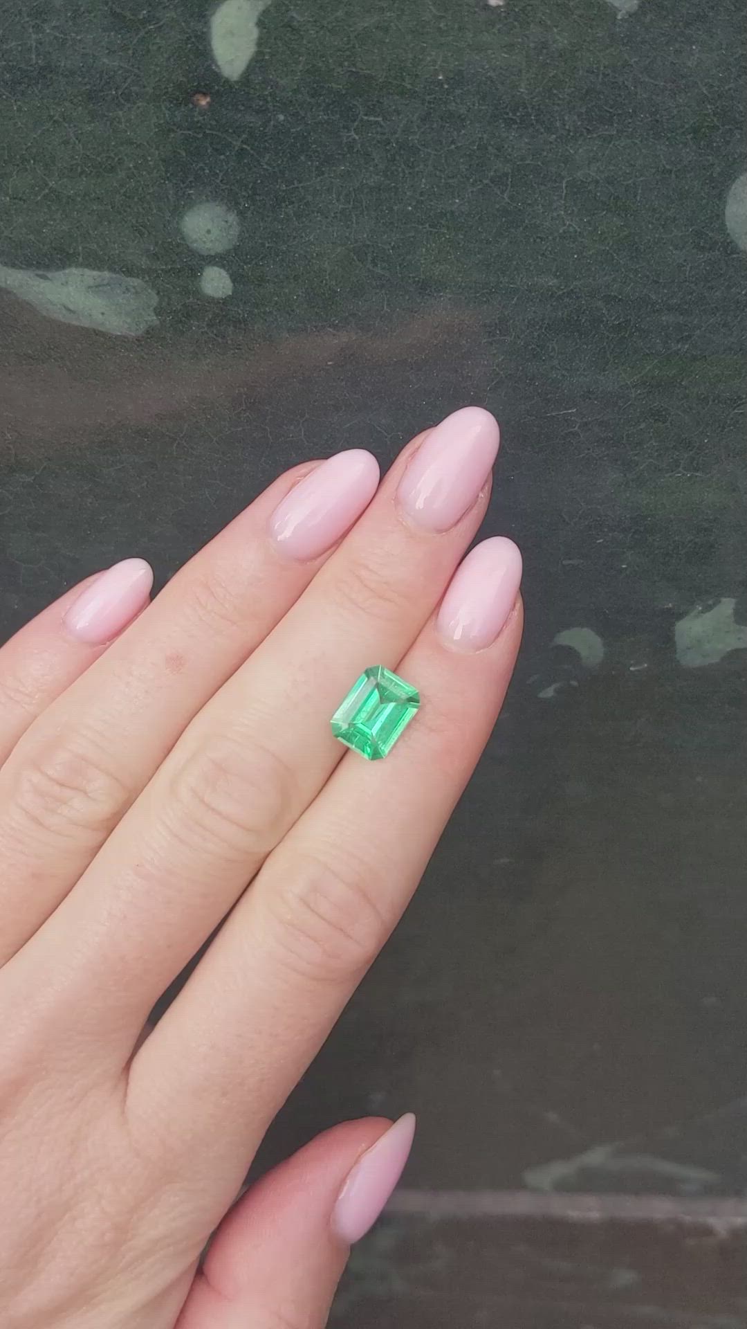 2.20 Ct. Emerald from Colombia Size Video