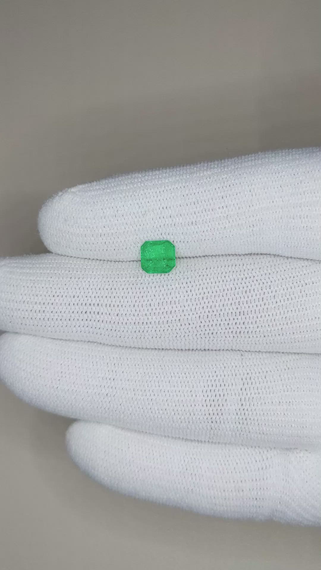 0.58 Ct. Emerald from Colombia Size Video