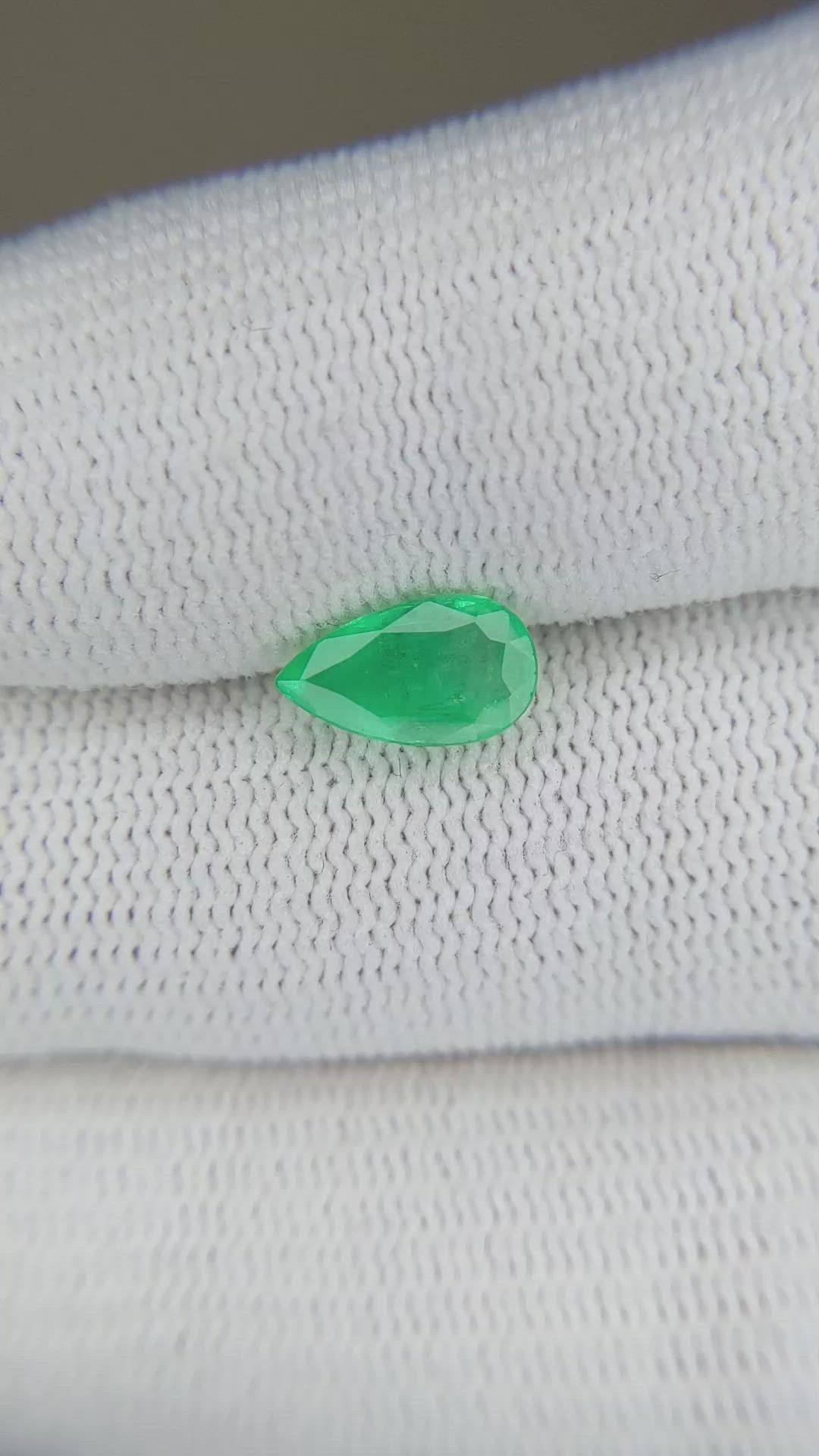 1.08 Ct. Emerald from Zambia Size Video