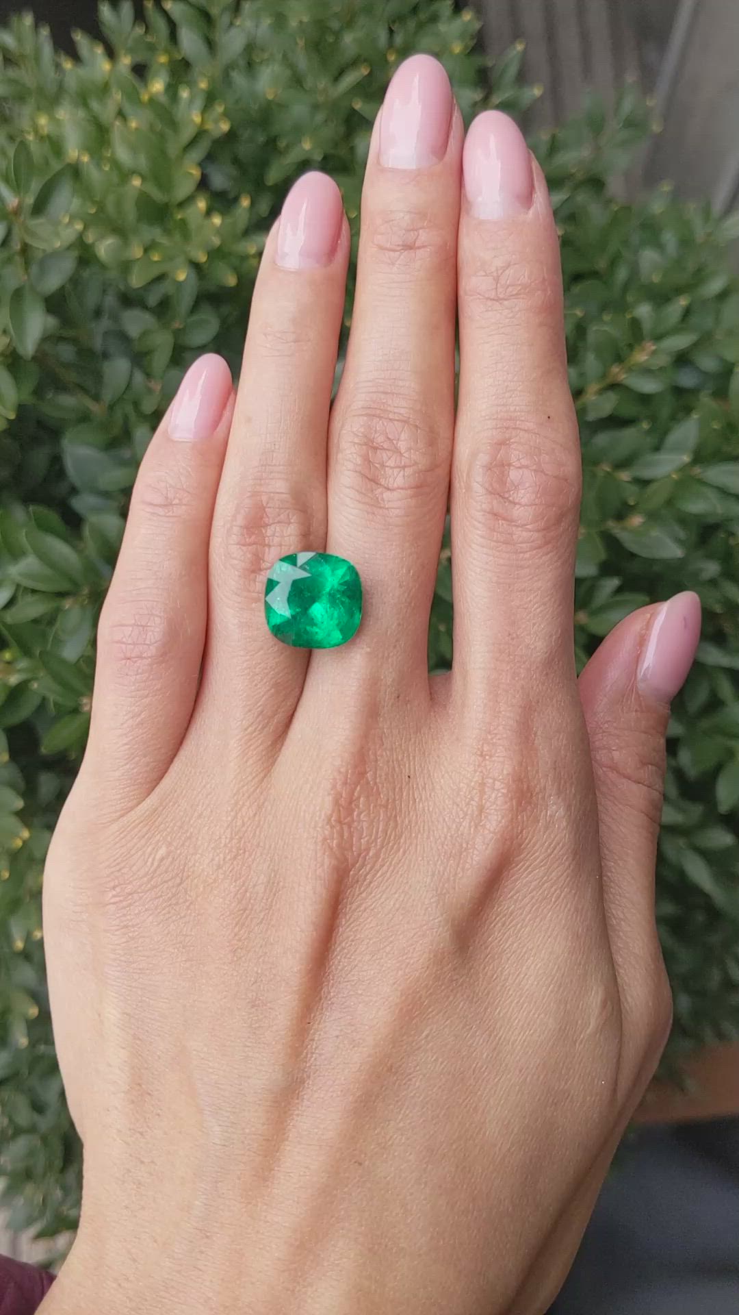 8.02 Ct. Emerald from Colombia Size Video