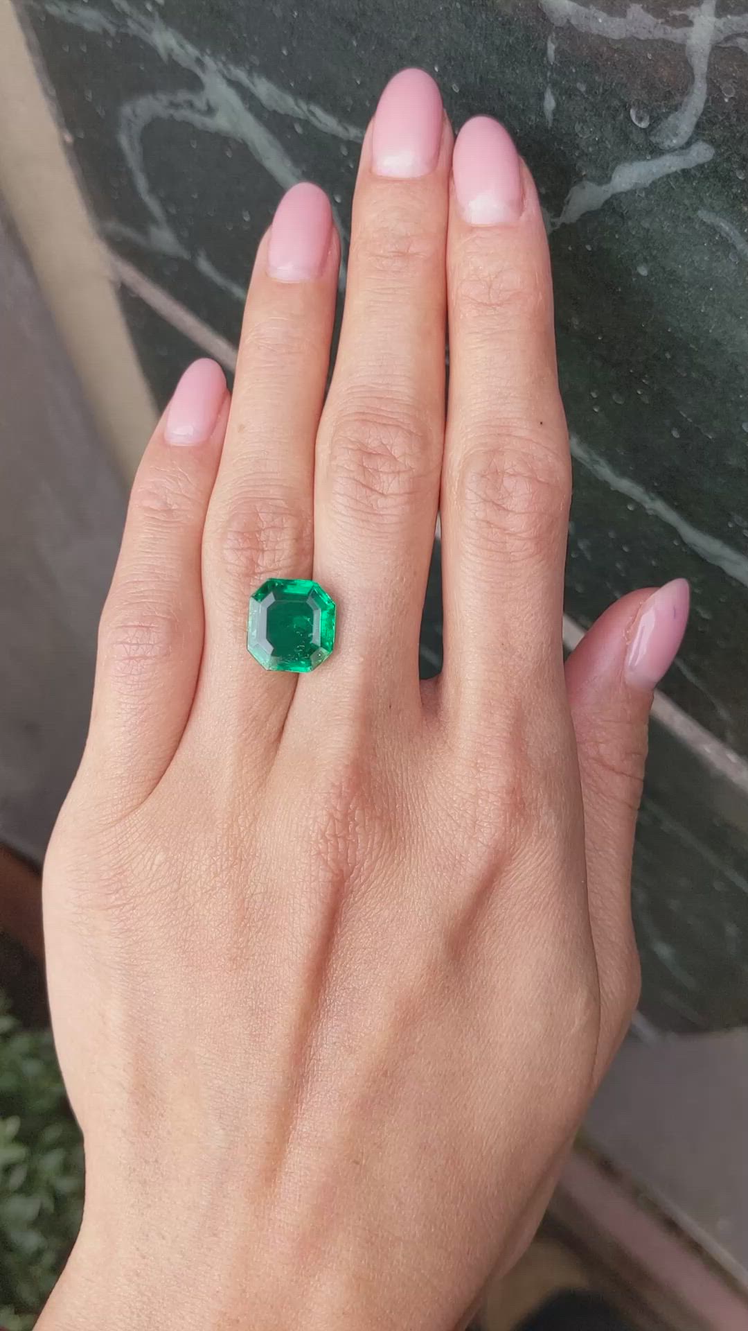 5.95 Ct. Emerald from Colombia Size Video
