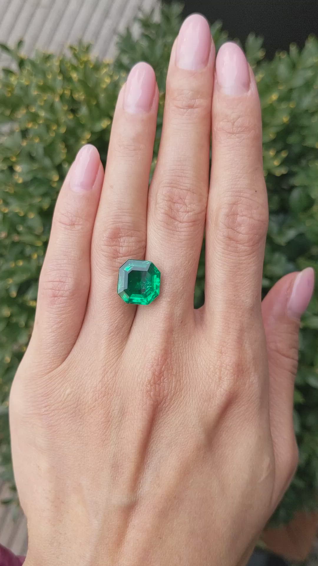 5.95 Ct. Emerald from Colombia Size Video