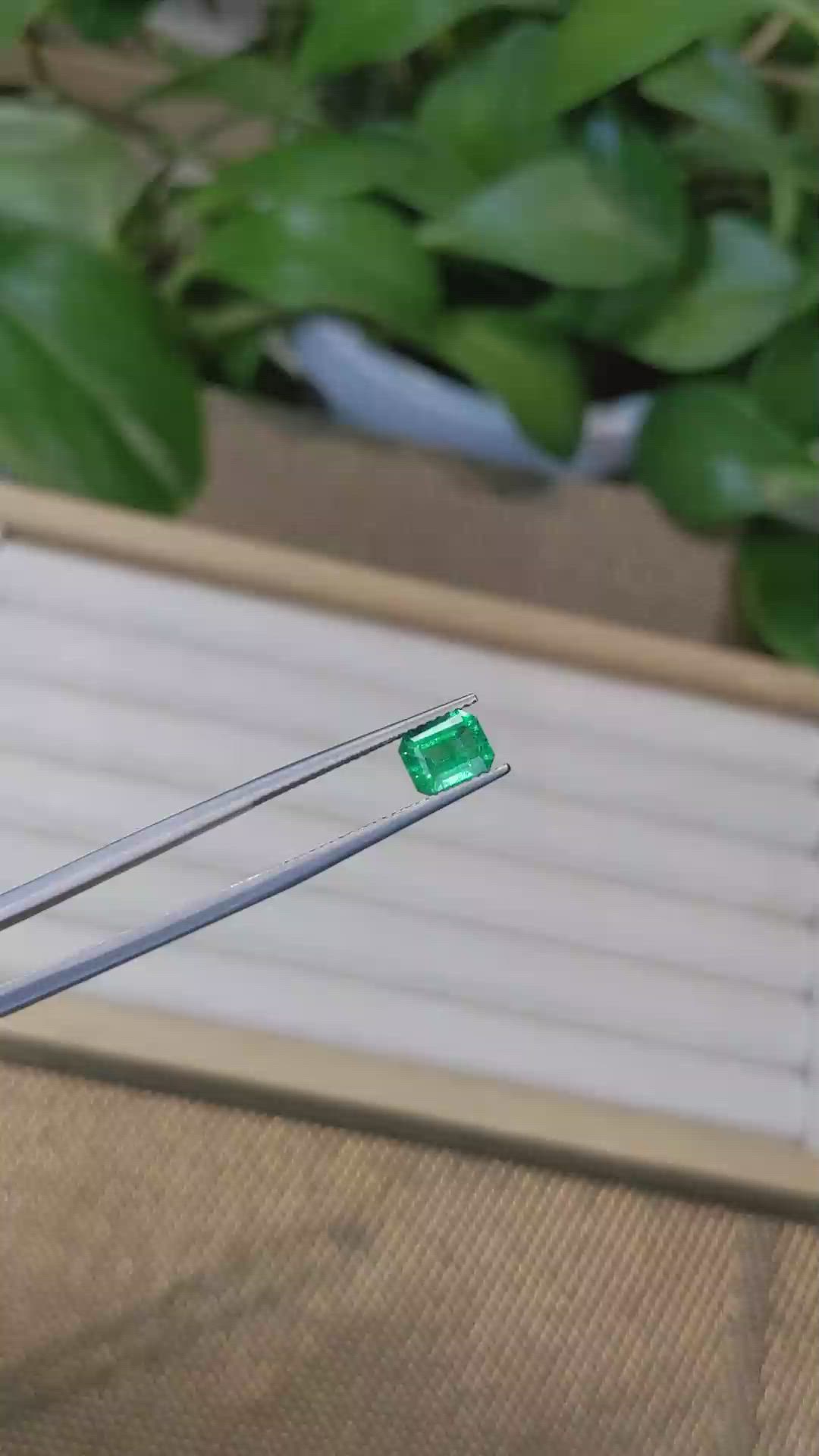 1.20 Ct. Emerald from Zambia Size Video