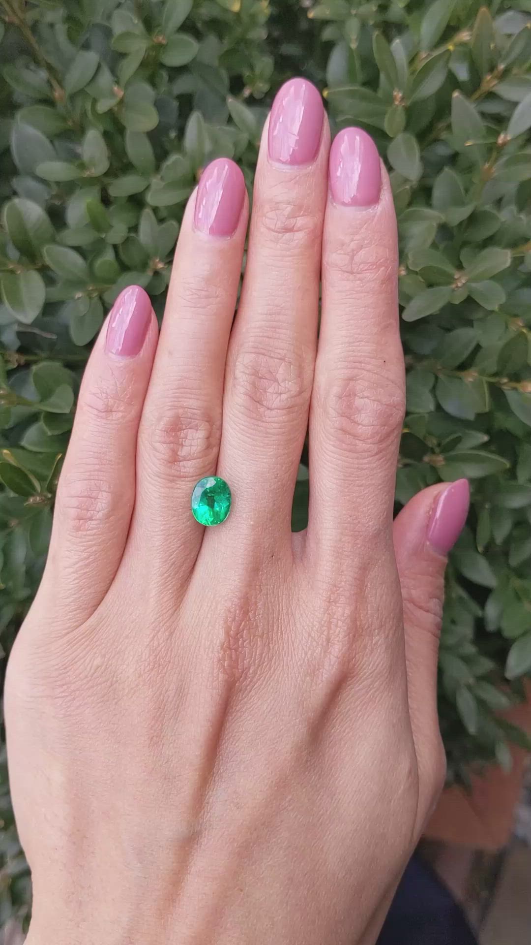 2.35 Ct. Emerald from Zambia Size Video