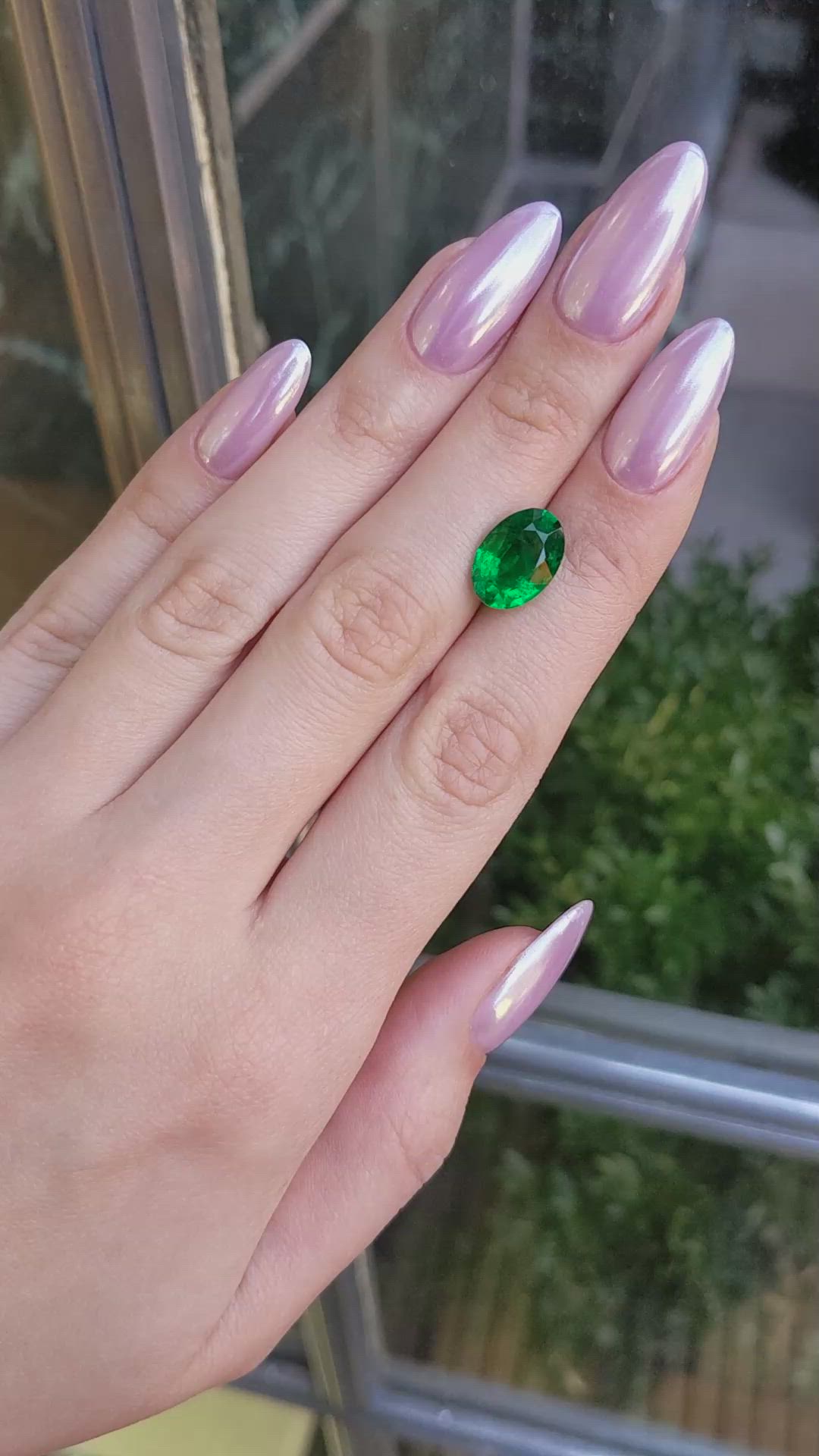 4.20 Ct. Emerald from Zambia Size Video