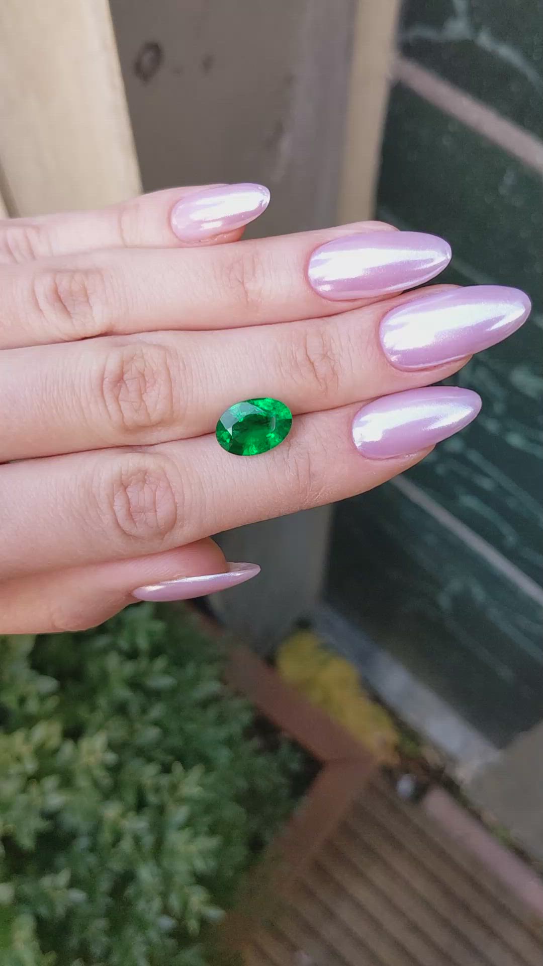 4.20 Ct. Emerald from Zambia Size Video